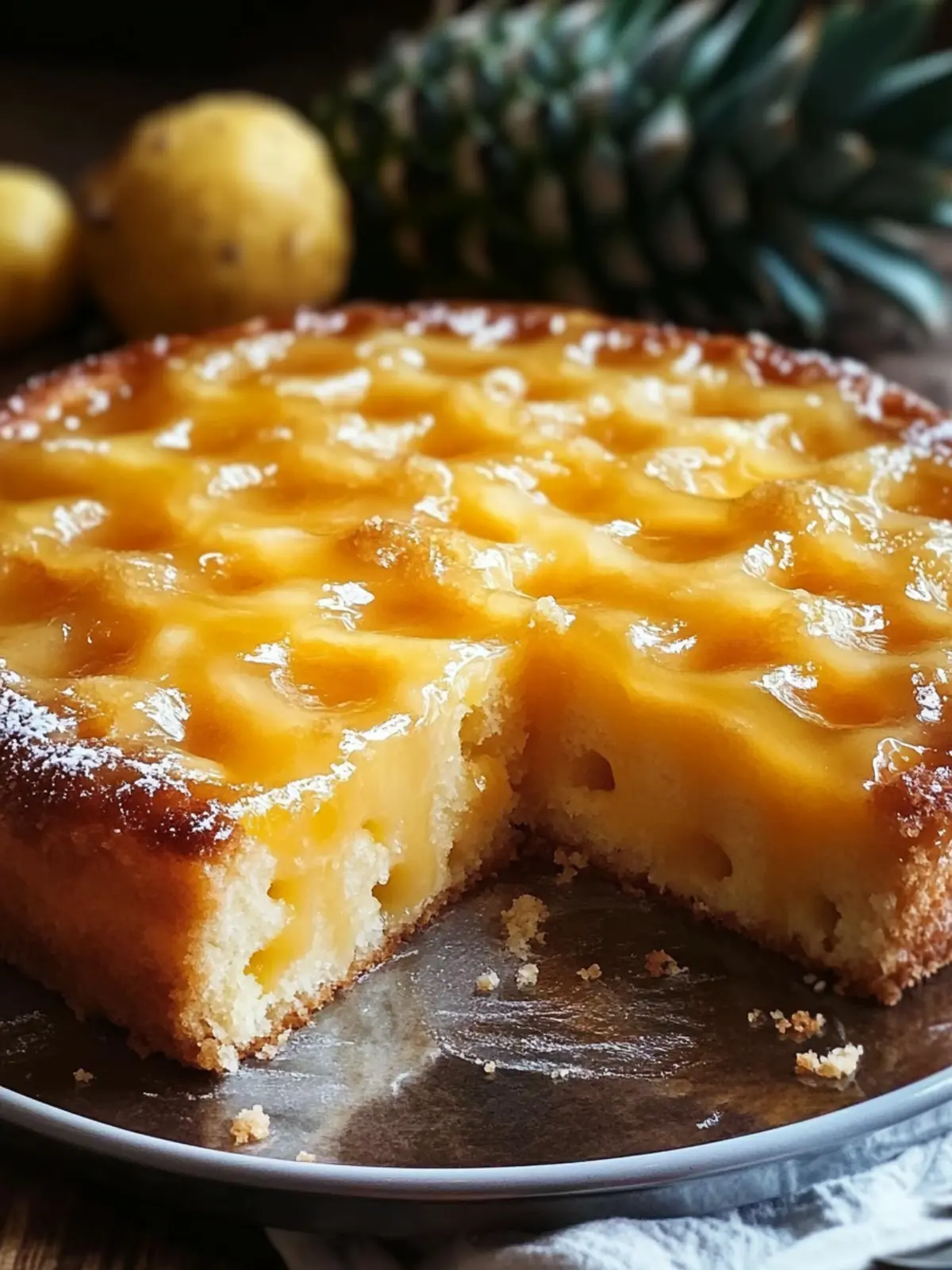 Pineapple Glazed Poke Cake That Will Brighten Your Day 4 Pineapple Glazed Poke Cake
