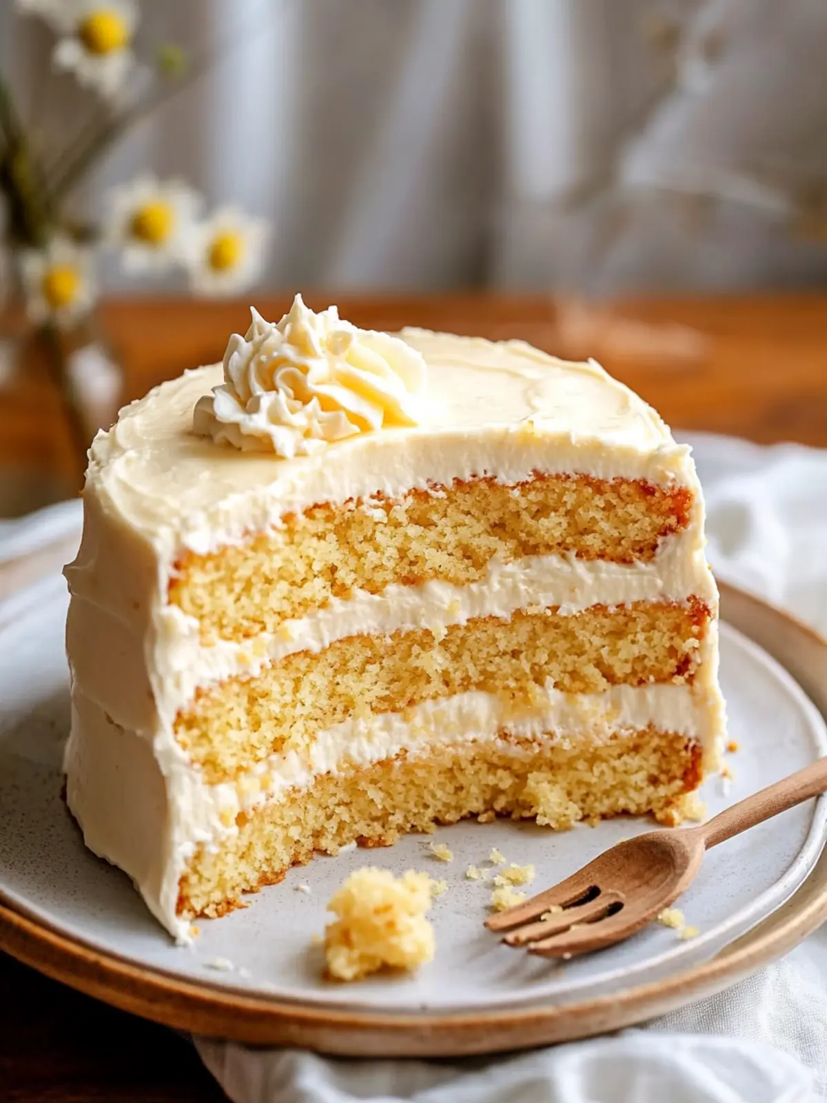 Irresistible Cornbread Cake with Whipped Honey Buttercream Frosting 2 Cornbread Cake with Whipped Honey Buttercream Frosting