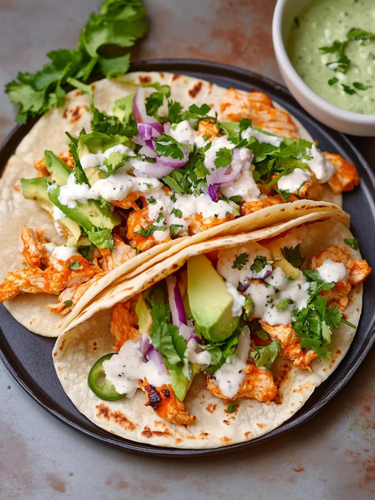 Irresistible Buffalo Chicken Smash Tacos: High-Protein Delight