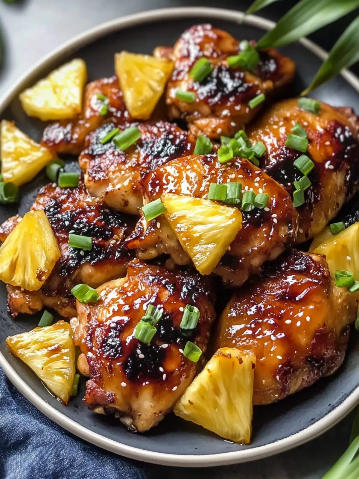 Teriyaki Pineapple Chicken Thighs