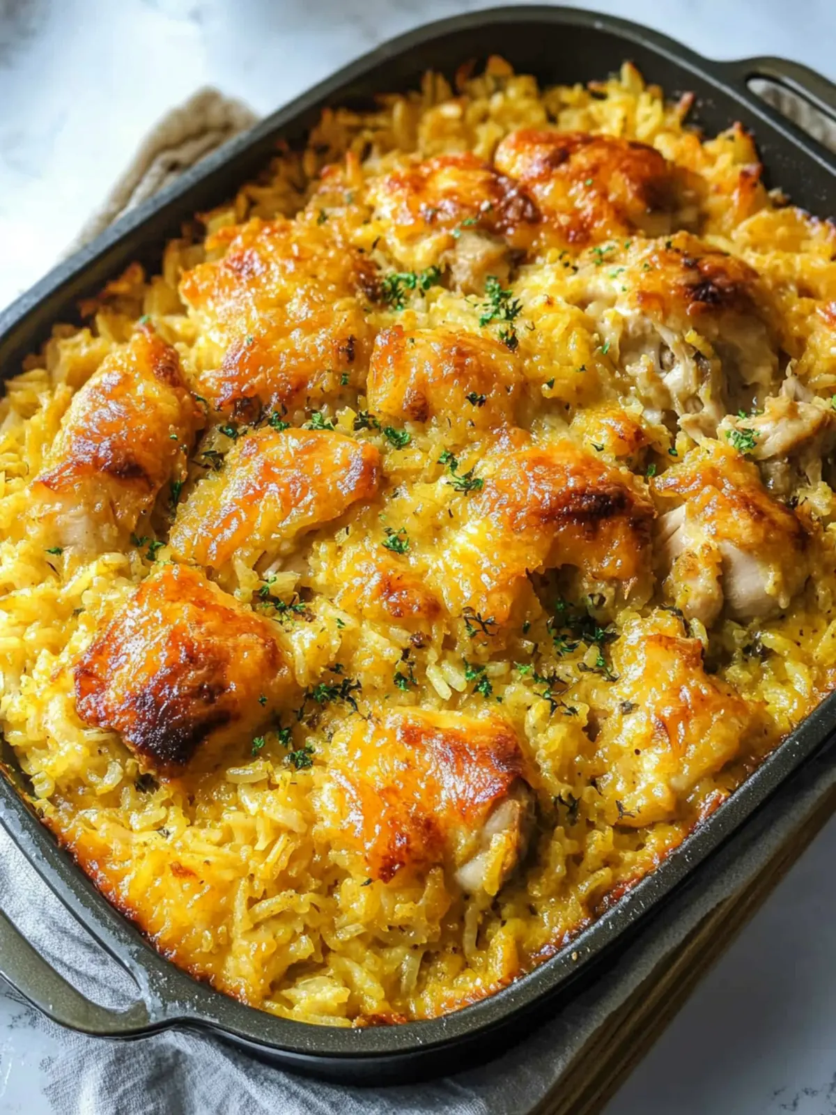 Macau-Style Baked Portuguese Chicken Rice