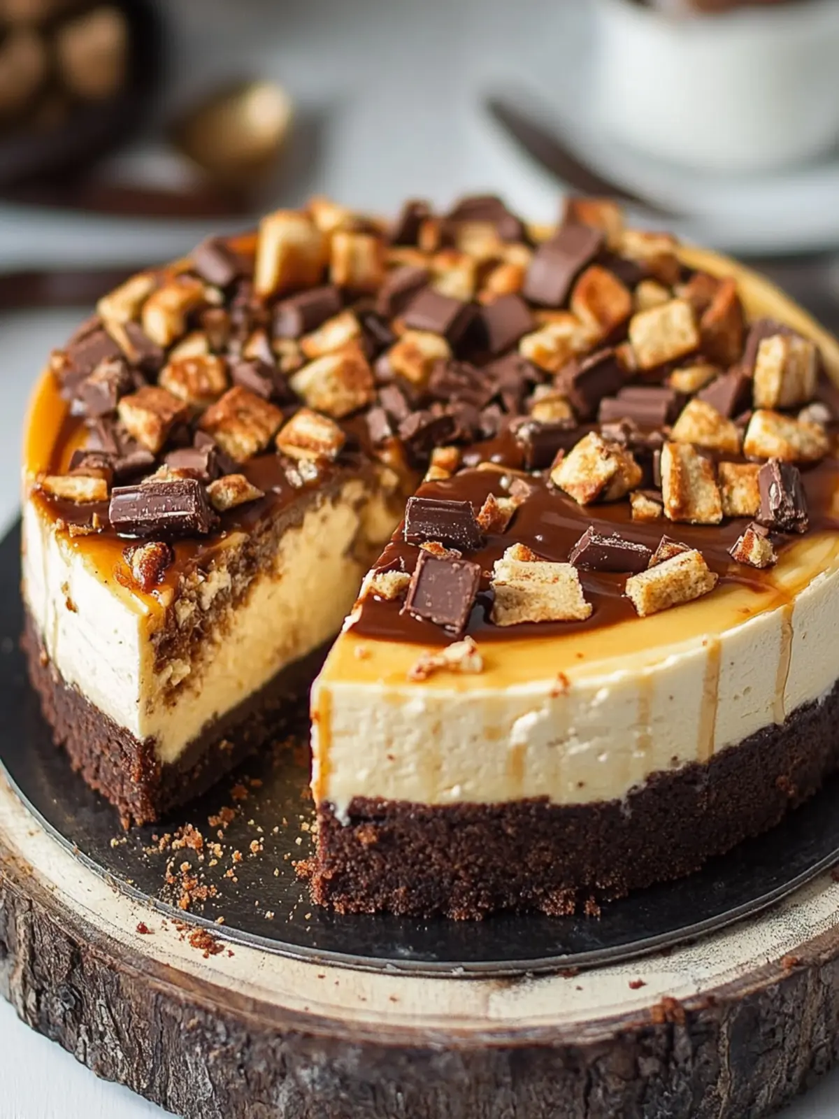 Creamy Snickers Cheesecake to Satisfy Your Sweet Cravings 2 Snickers Cheesecake
