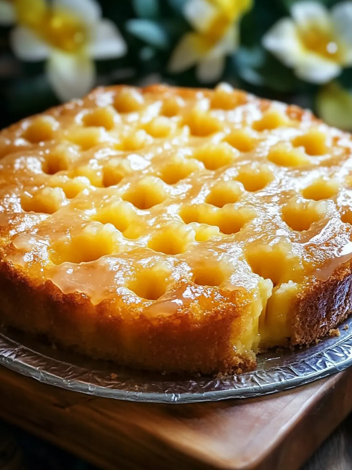Pineapple Glazed Poke Cake That Will Brighten Your Day 3 Pineapple Glazed Poke Cake