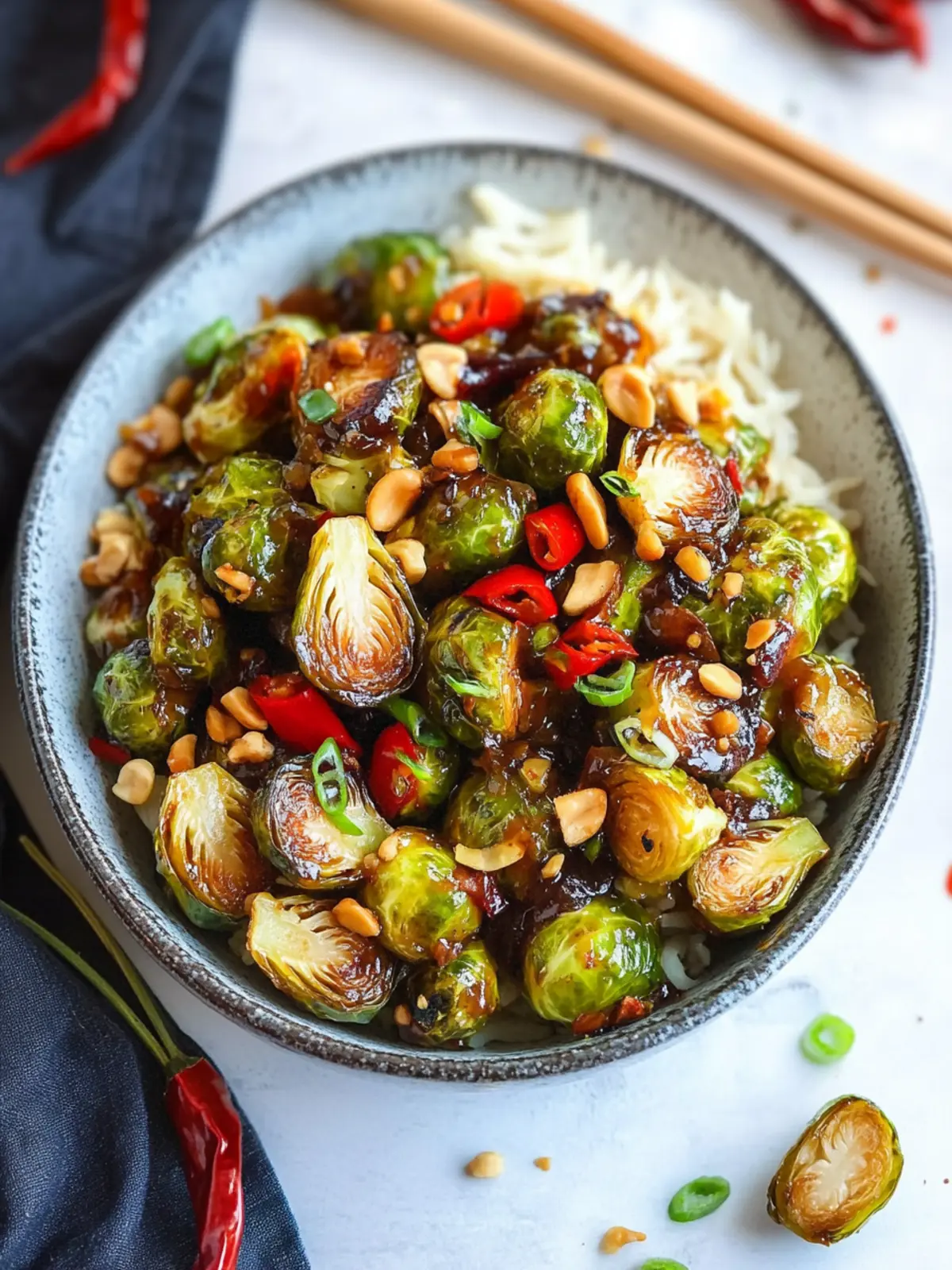 Keto Kung Pao Brussels Sprouts That Will Ditch Fast Food Forever 2 Kung Pao Brussel Sprouts