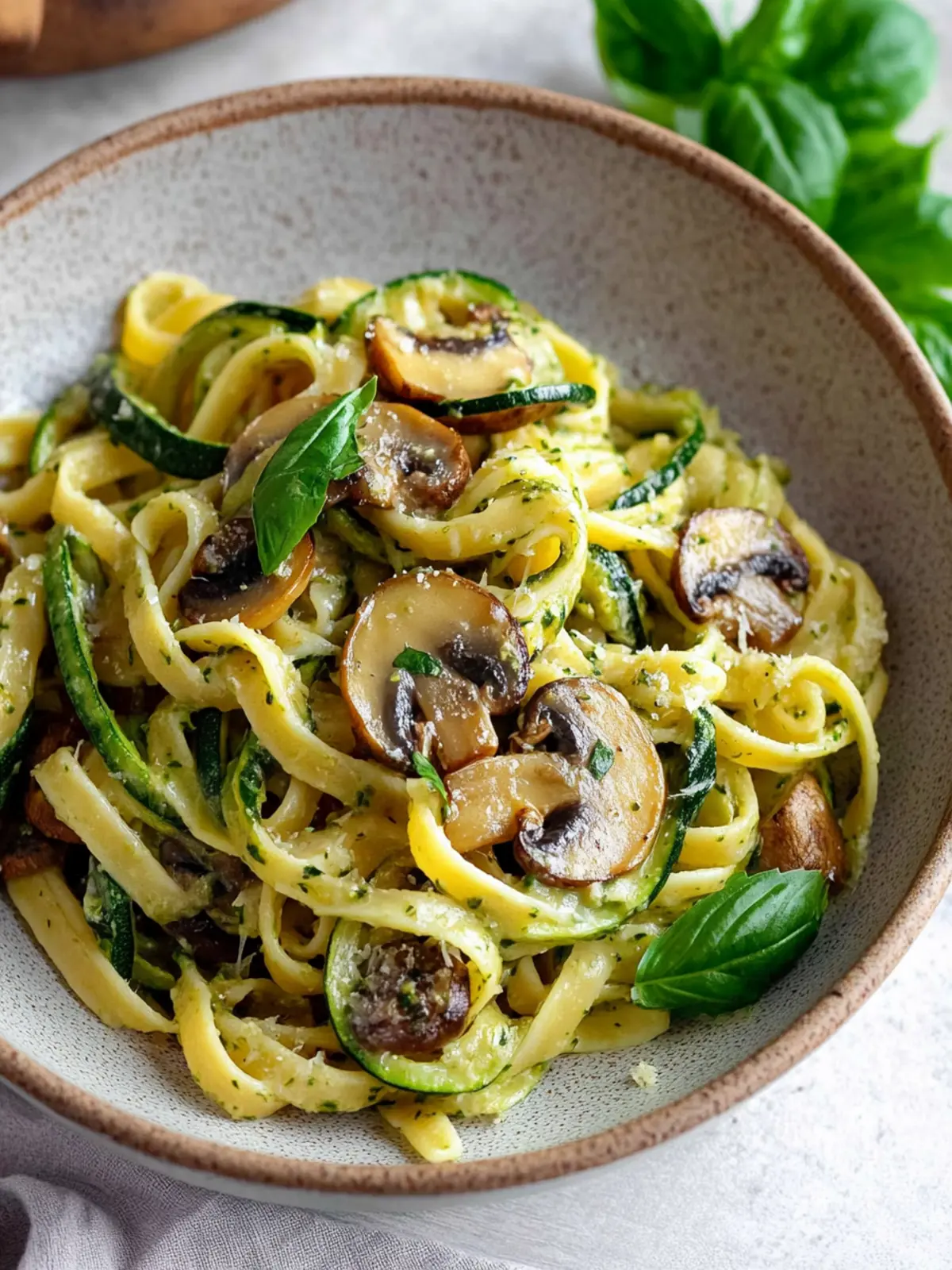 Zucchini Mushroom Pasta