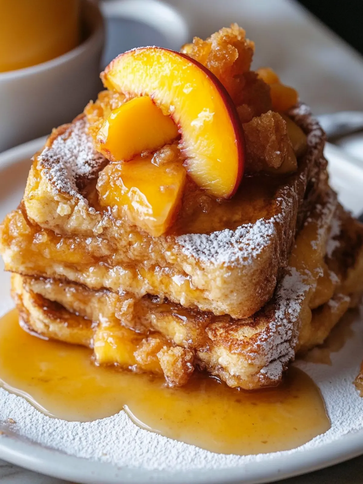 Easy Peach Cobbler French Toast for a Sweet Weekend Brunch 3 Easy Peach Cobbler French Toast
