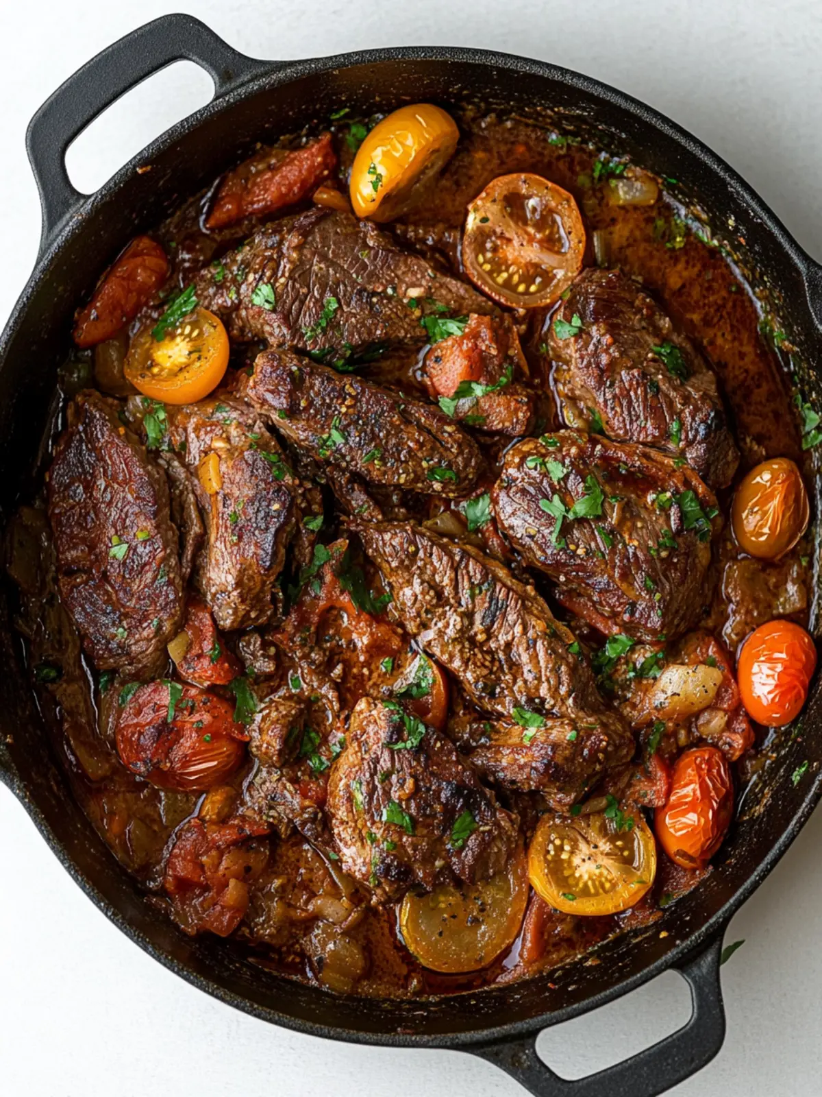 Savory Colombian Steak with Tomatoes and Onions Tonight! 4 Colombian Steak with Tomatoes and Onions