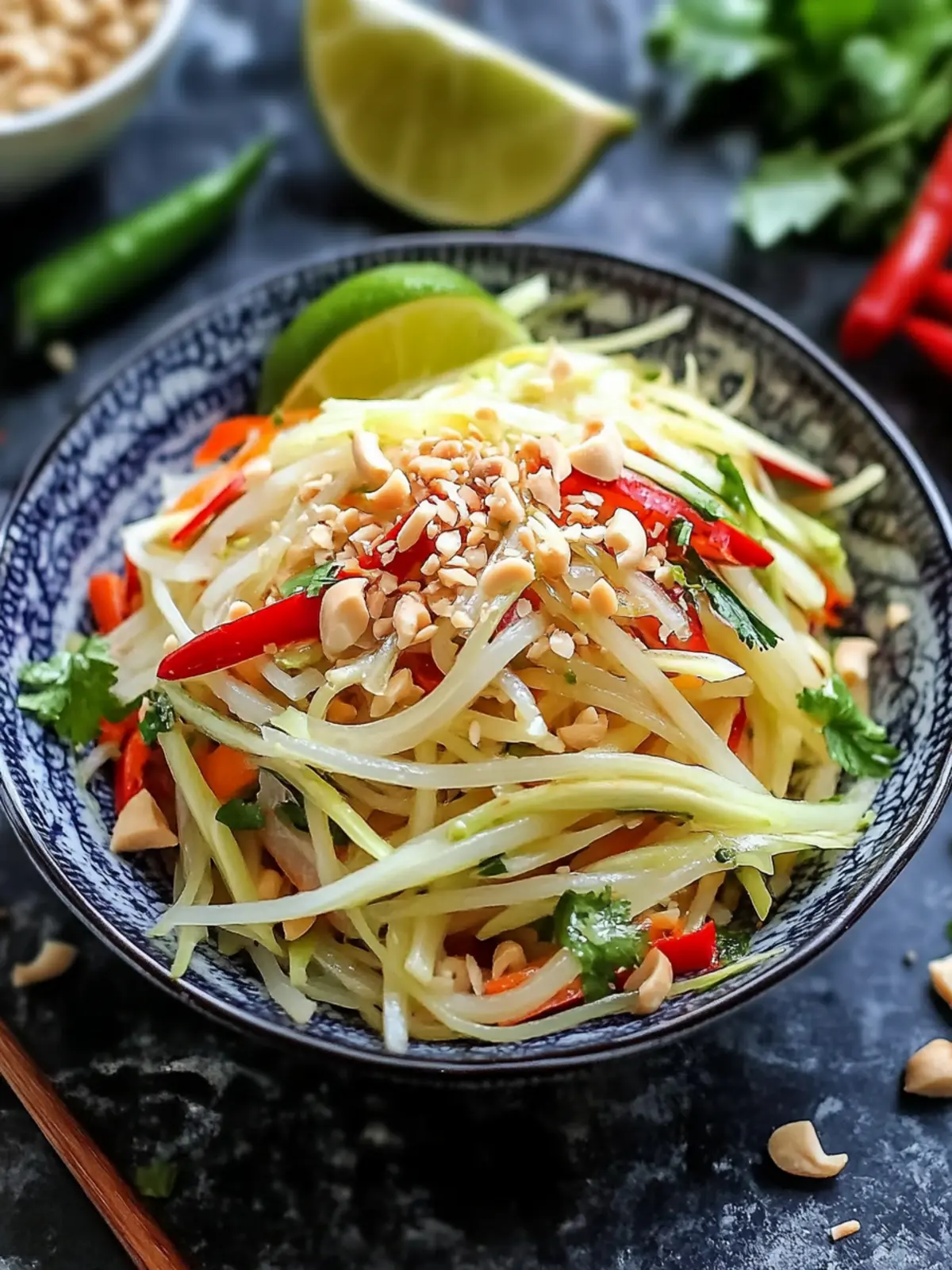 Authentic Thai Green Papaya Salad: Fresh, Zesty, and Quick 5 Authentic Thai Green Papaya Salad