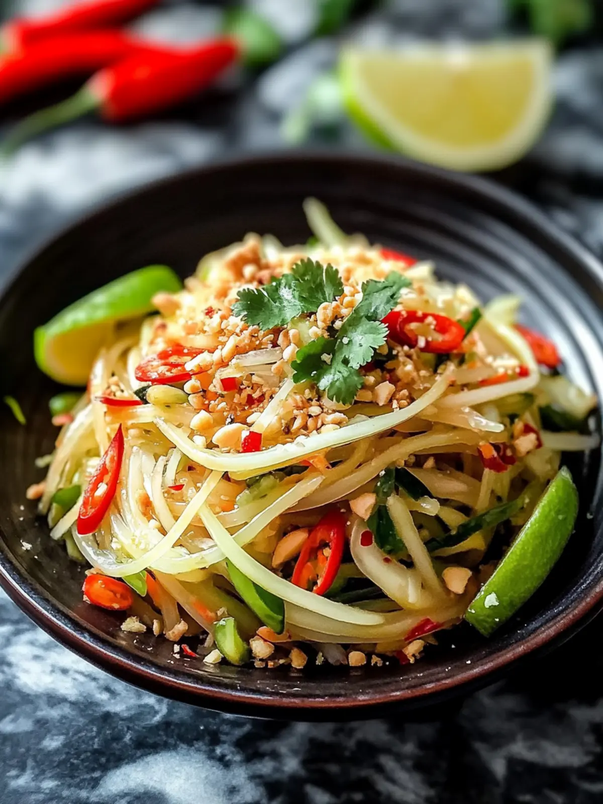 Authentic Thai Green Papaya Salad