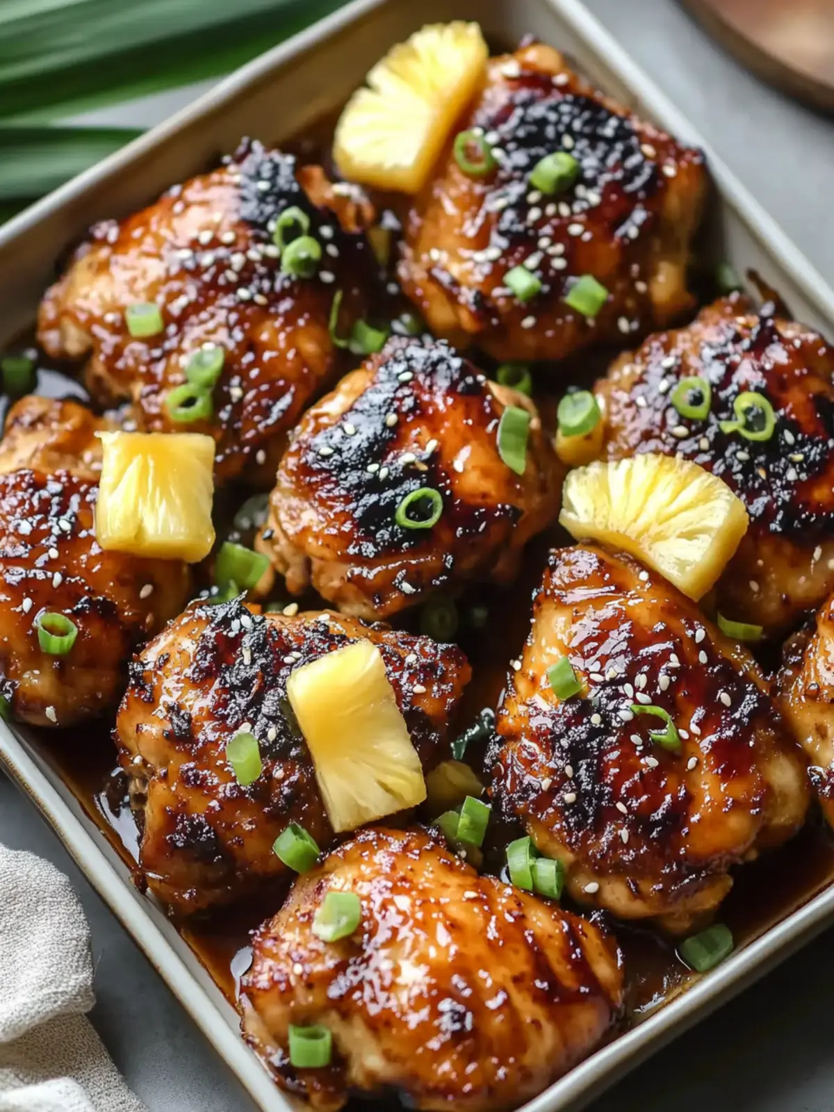 Delicious Teriyaki Pineapple Chicken Thighs for Easy Grilling 2 Teriyaki Pineapple Chicken Thighs