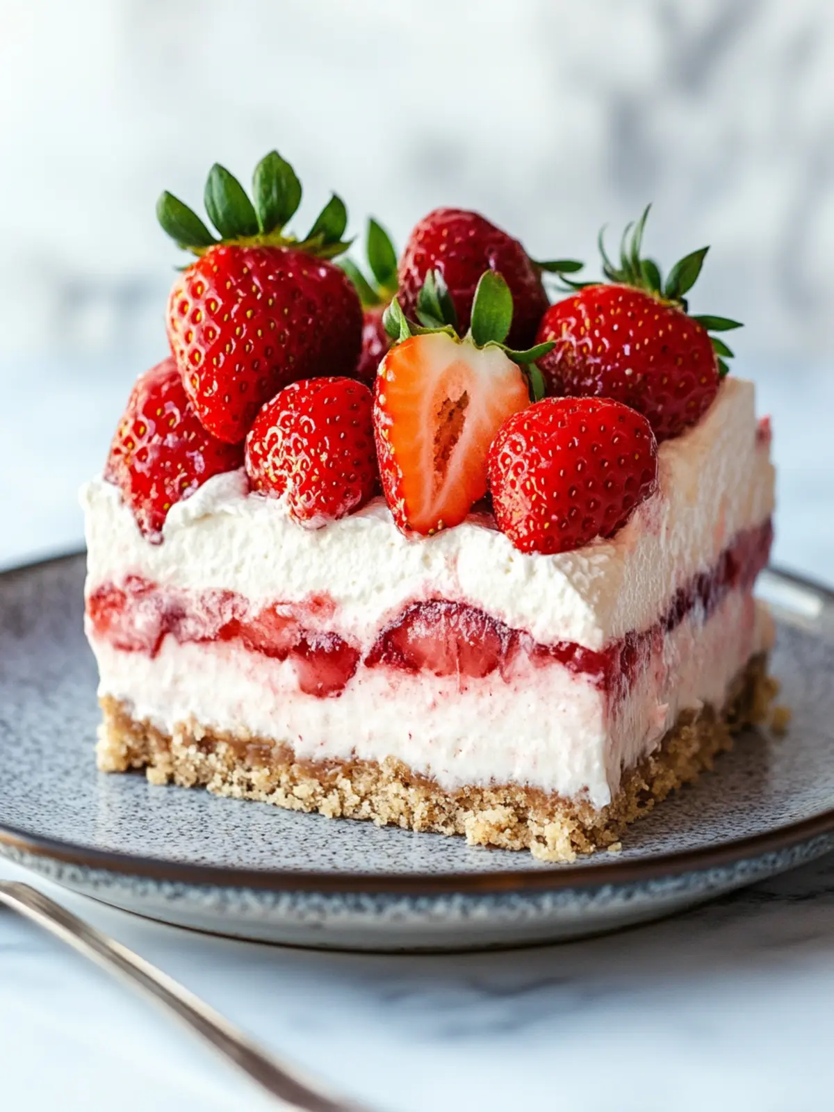 Vegan Strawberry Layered Dessert You'll Love This No-Bake Treat 4 Vegan Strawberry Layered Dessert