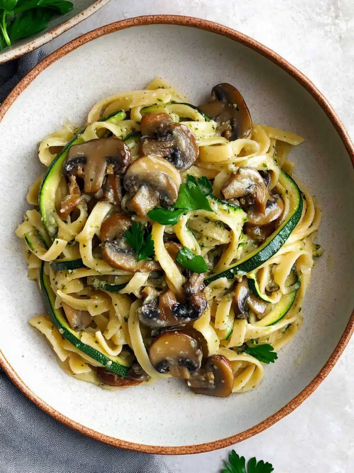 Zucchini Mushroom Pasta