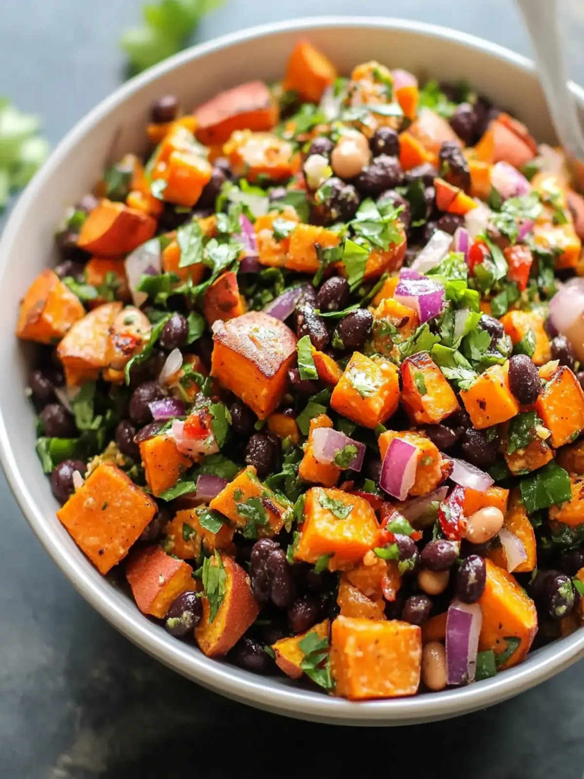 Roasted Sweet Potato Black Bean Salad Bliss in Every Bite 2 Roasted Sweet Potato Black Bean Salad