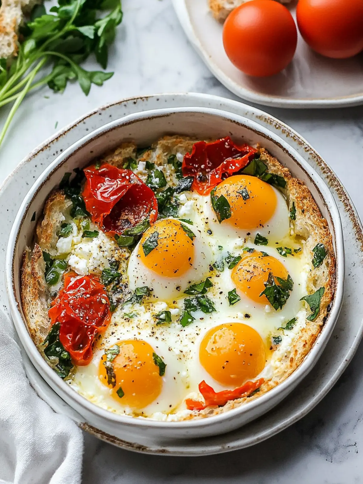 Savor Delicious Baked Feta Eggs for a Healthy Breakfast Delight 4 Baked Feta Eggs