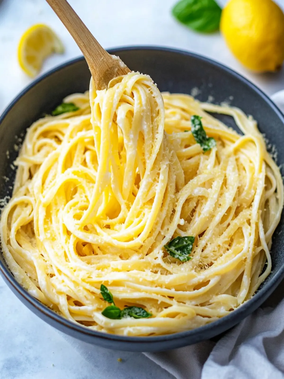 Creamy Lemon Pasta in 10 Minutes – A Vegan Delight! 5 Lemon Pasta