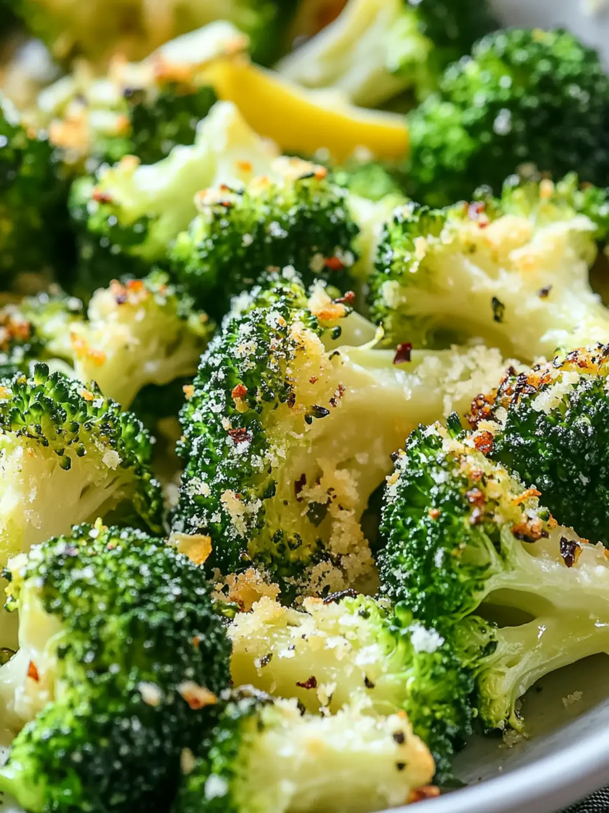Lemon Garlic Roasted Broccoli