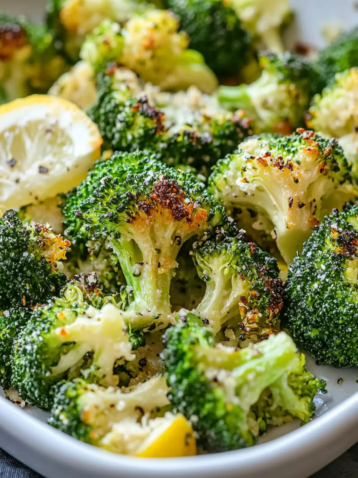 Lemon Garlic Roasted Broccoli