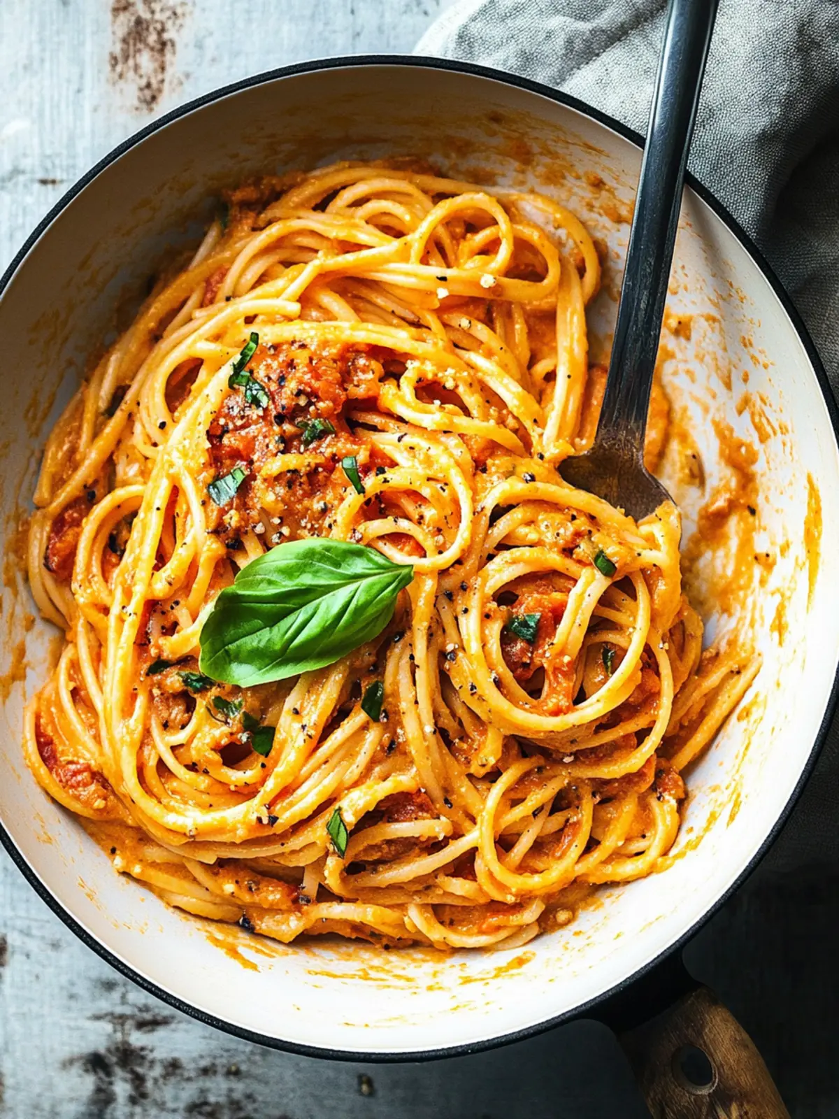 Linguine with Creamy 'Nduja Tomato Sauce for a Spicy Escape 2 Linguine with Creamy 'Nduja Tomato Sauce