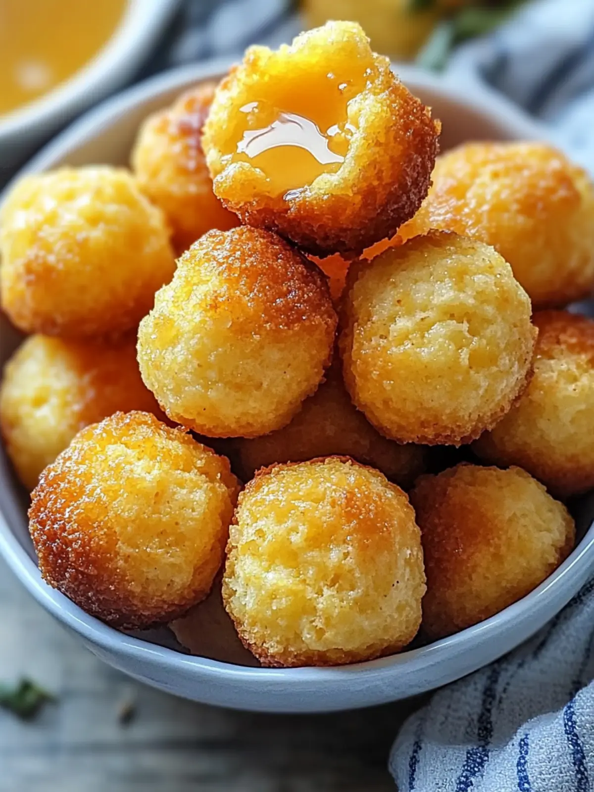 Southern-Style Honey Butter Cornbread Poppers
