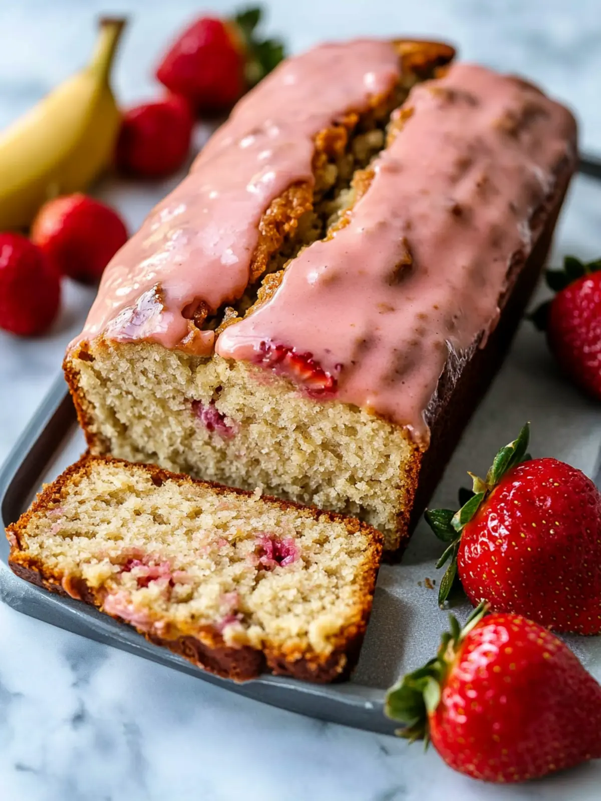 Strawberry Banana Bread