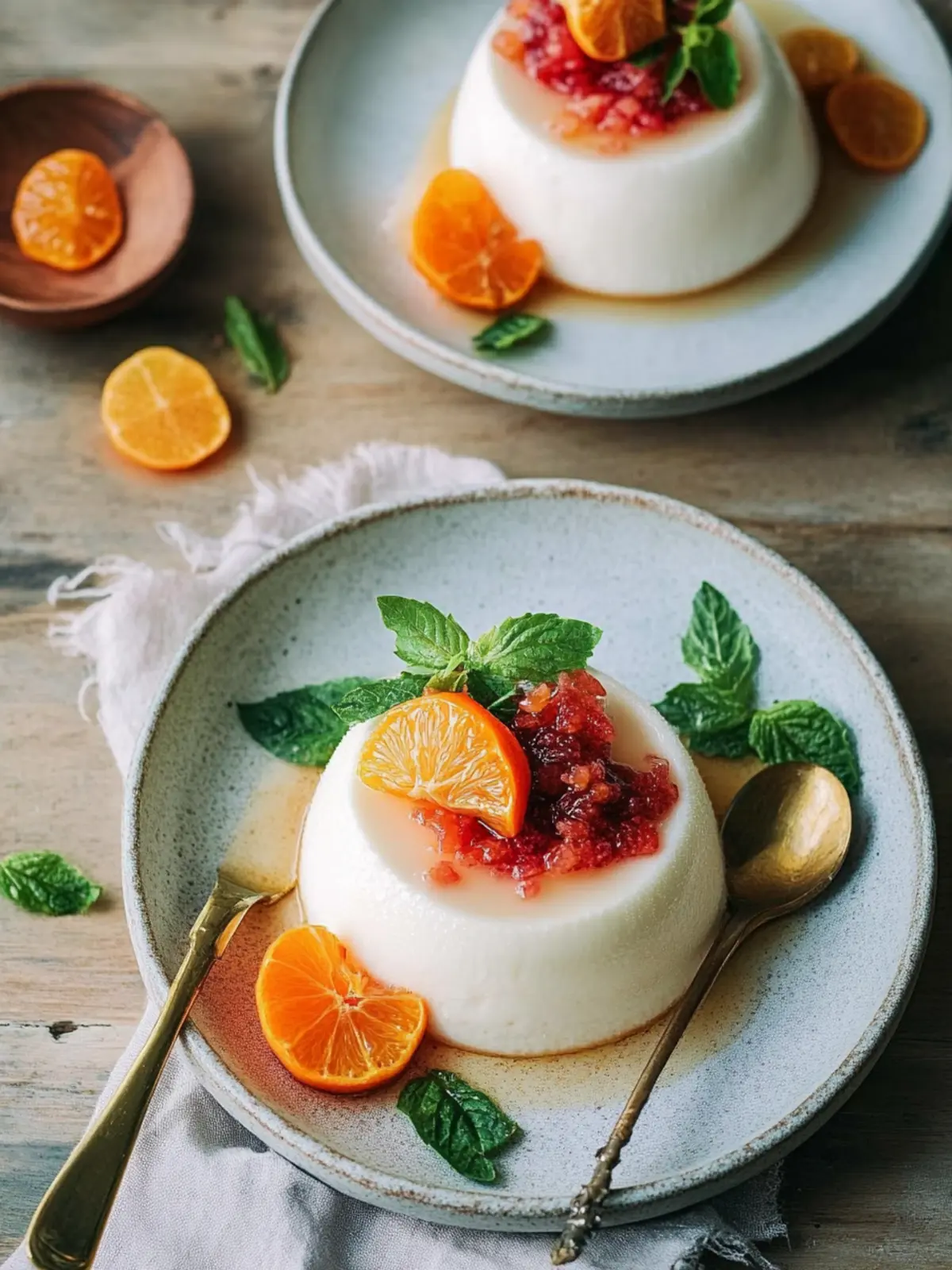 Creamy Coconut Milk Panna Cotta with Honey Citrus Compote 5 Coconut Milk Panna Cotta with Honey Citrus Compote