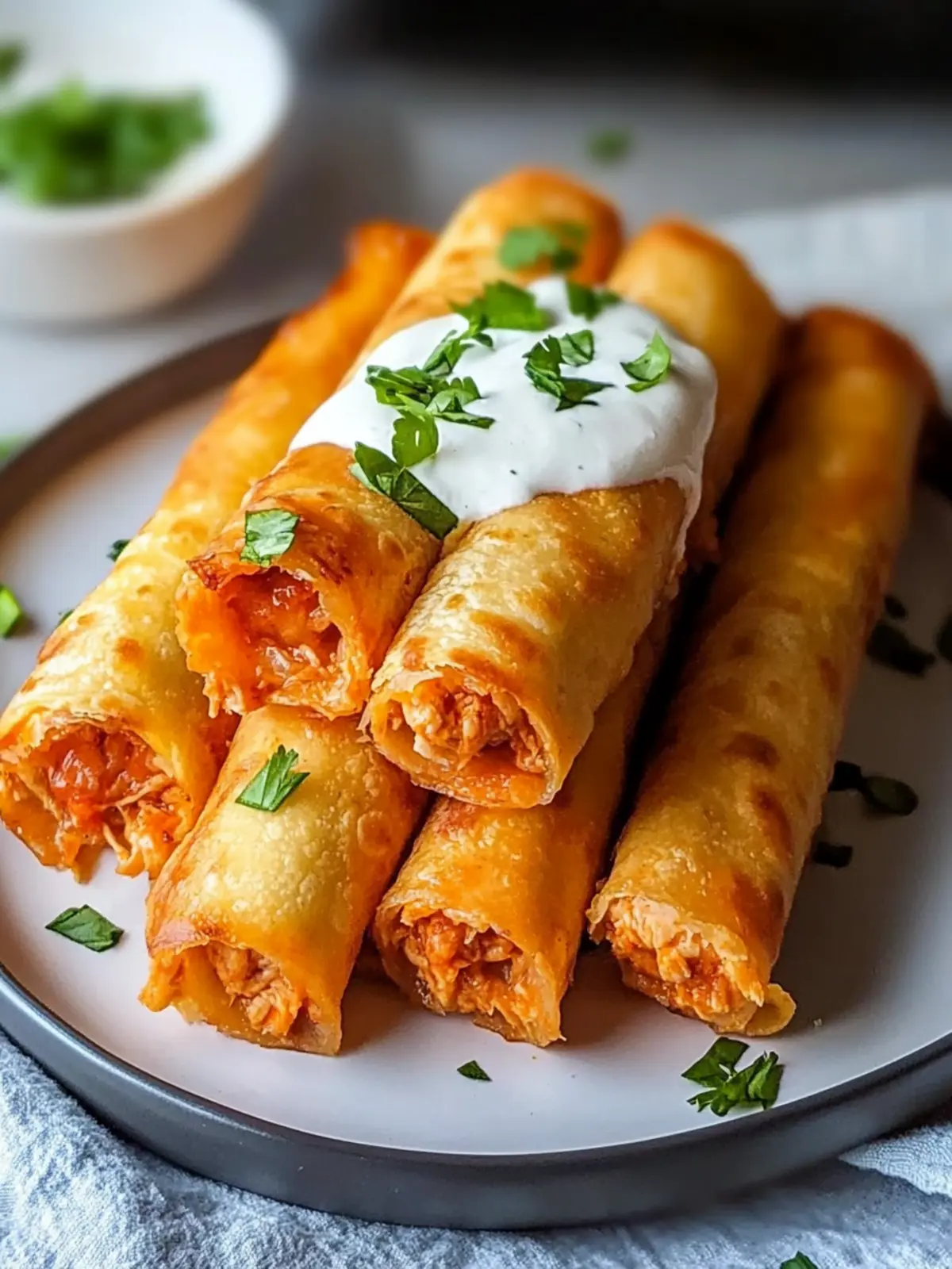 Buffalo Chicken Taquitos