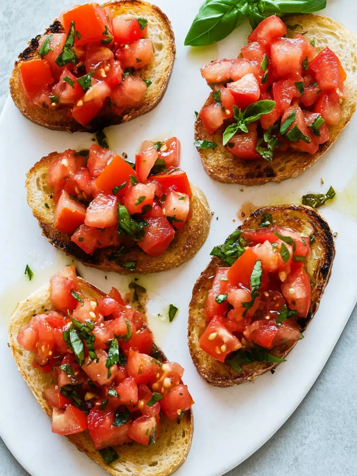 Irresistible Classic Italian Bruschetta with Tomatoes & Basil
