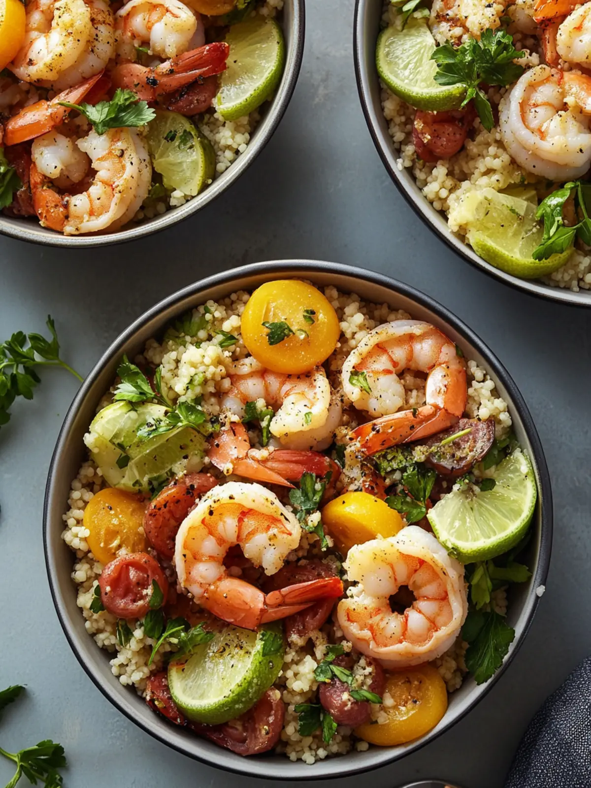 Mediterranean Shrimp Couscous Bowls for a Quick Flavor Boost 2 Mediterranean Shrimp Couscous Bowls