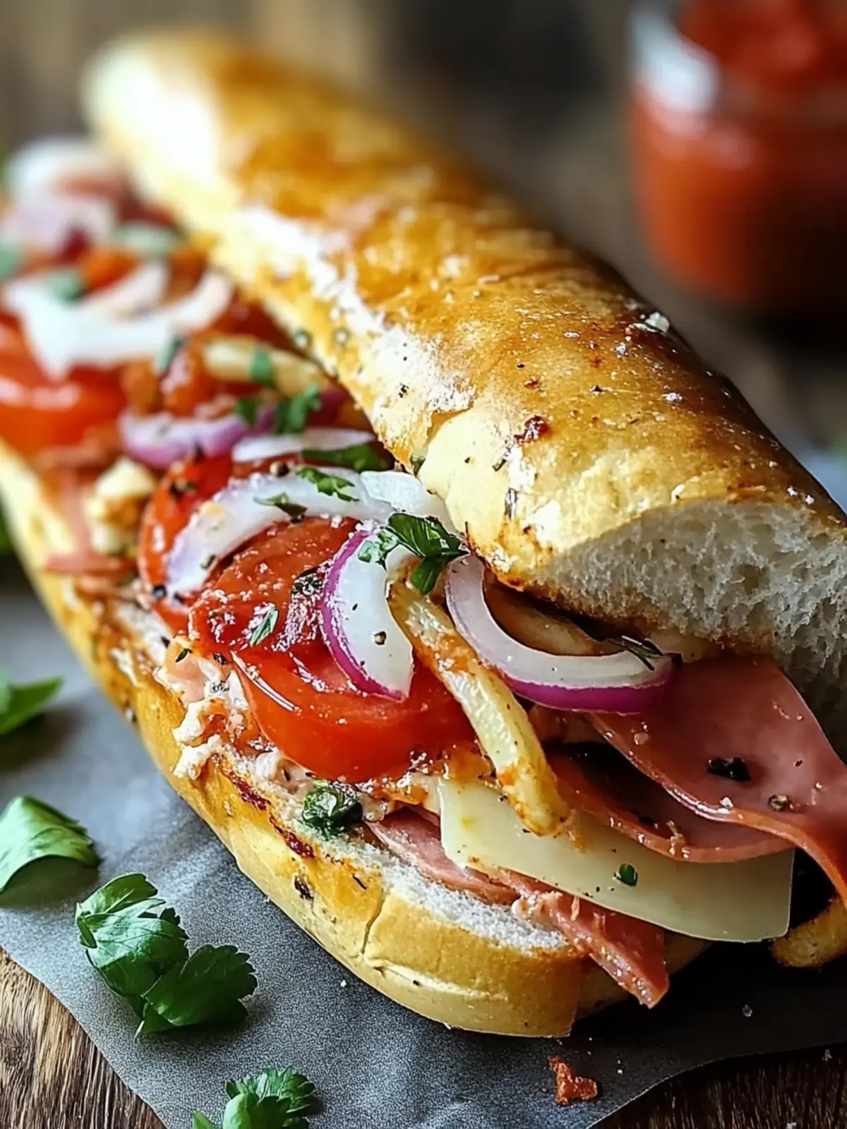 Baked Italian Sub Sandwich: Melted Cheese Heaven Awaits 2 Baked Italian Sub Sandwich