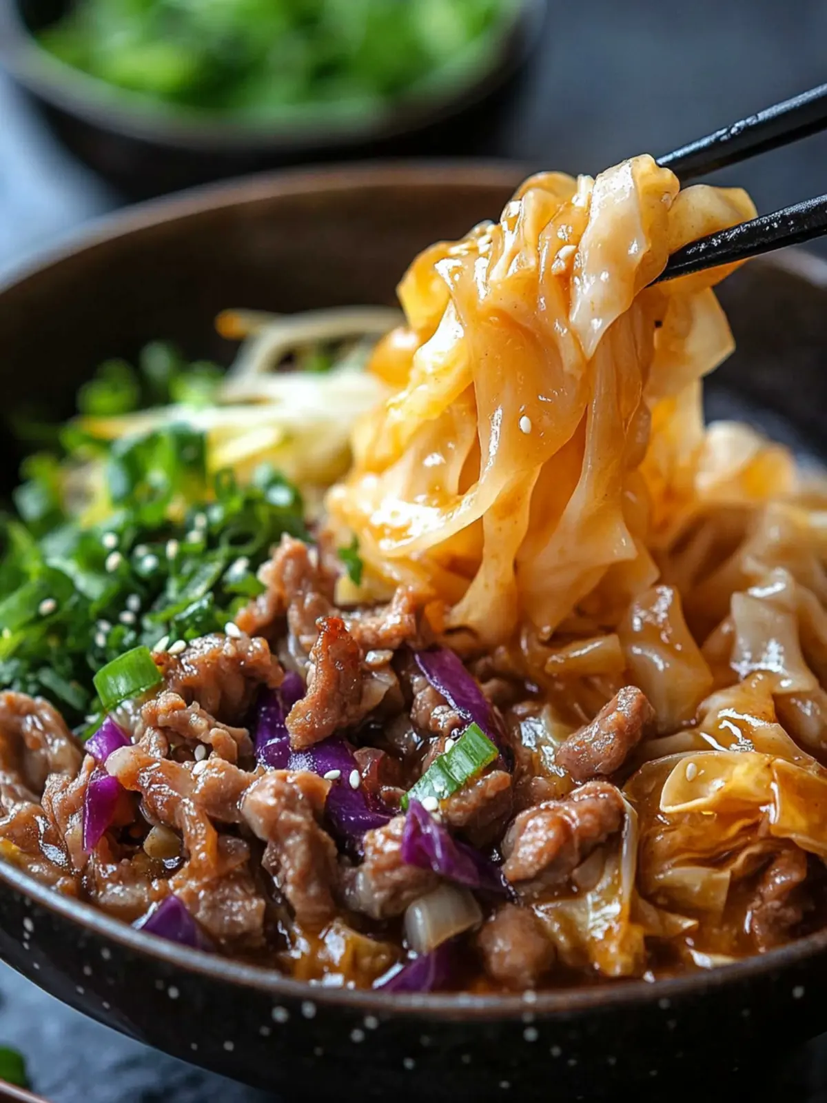 Savory Potsticker Noodle Bowl with Pork & Cabbage Slaw Delight 3 Potsticker Noodle Bowl with Pork & Cabbage Slaw