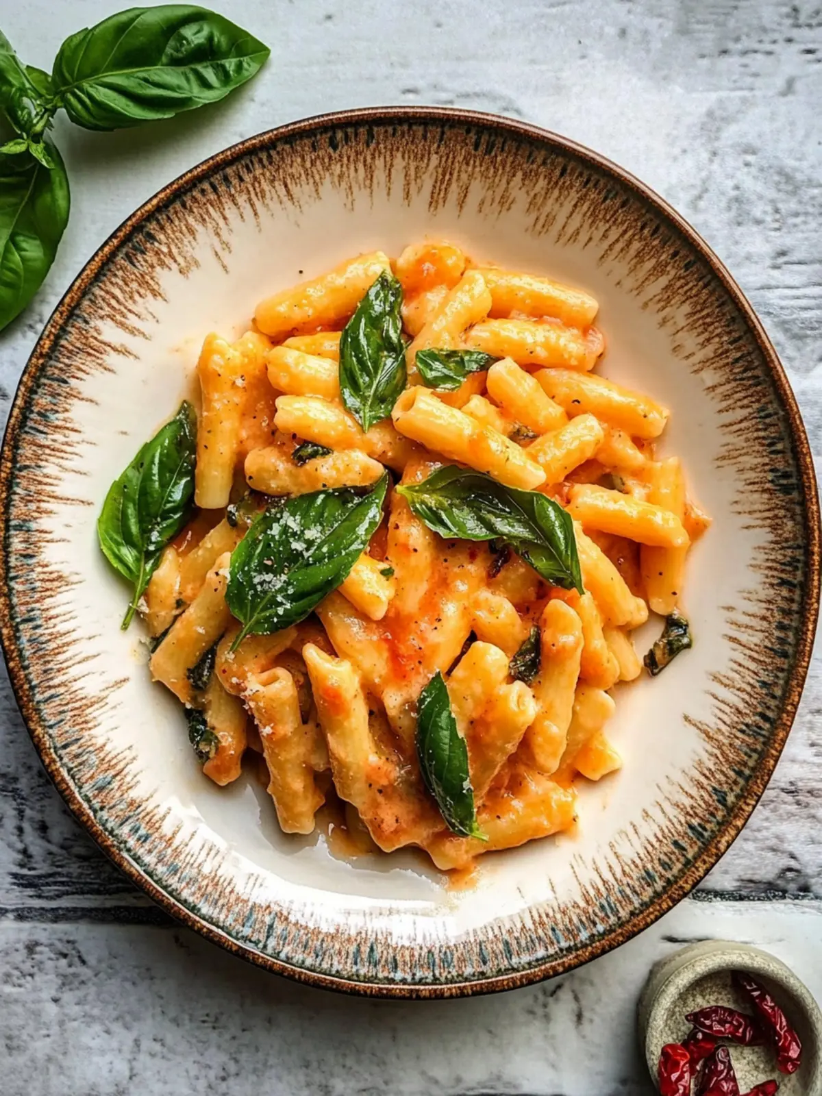 Spice Up Dinner with Creamy Basil & Calabrian Chili Cavatelli 3 Creamy Basil & Calabrian Chili Cavatelli
