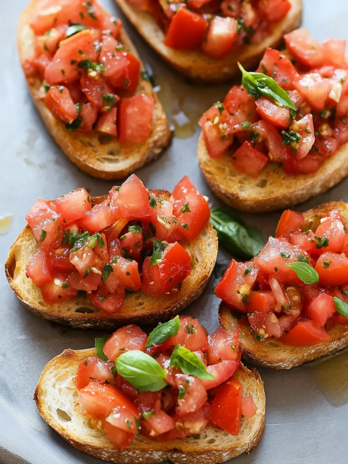 Irresistible Classic Italian Bruschetta with Tomatoes & Basil