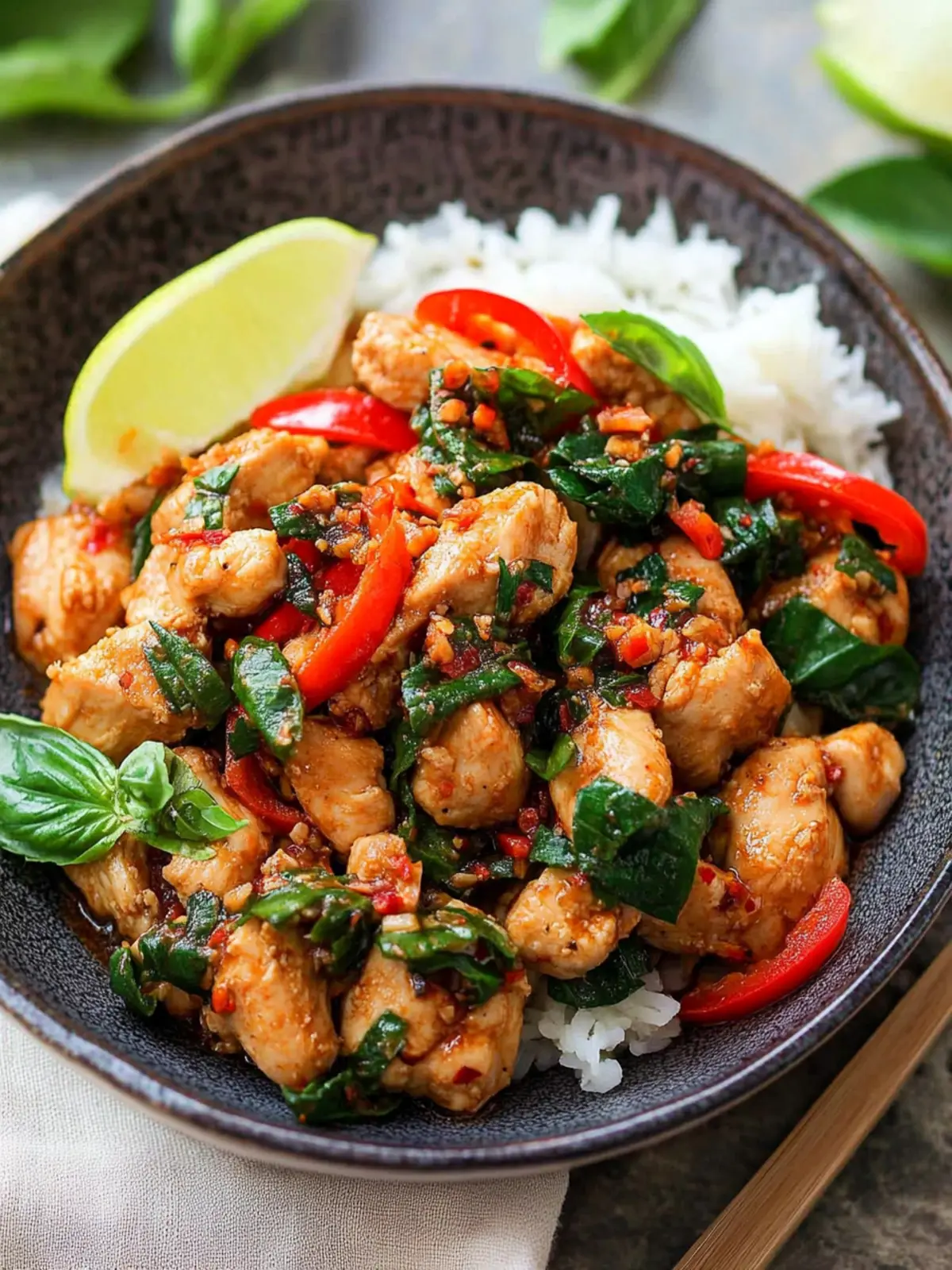 Authentic Thai Basil Chicken: A Flavorful Home Cook's Delight 2 Authentic Thai Basil Chicken