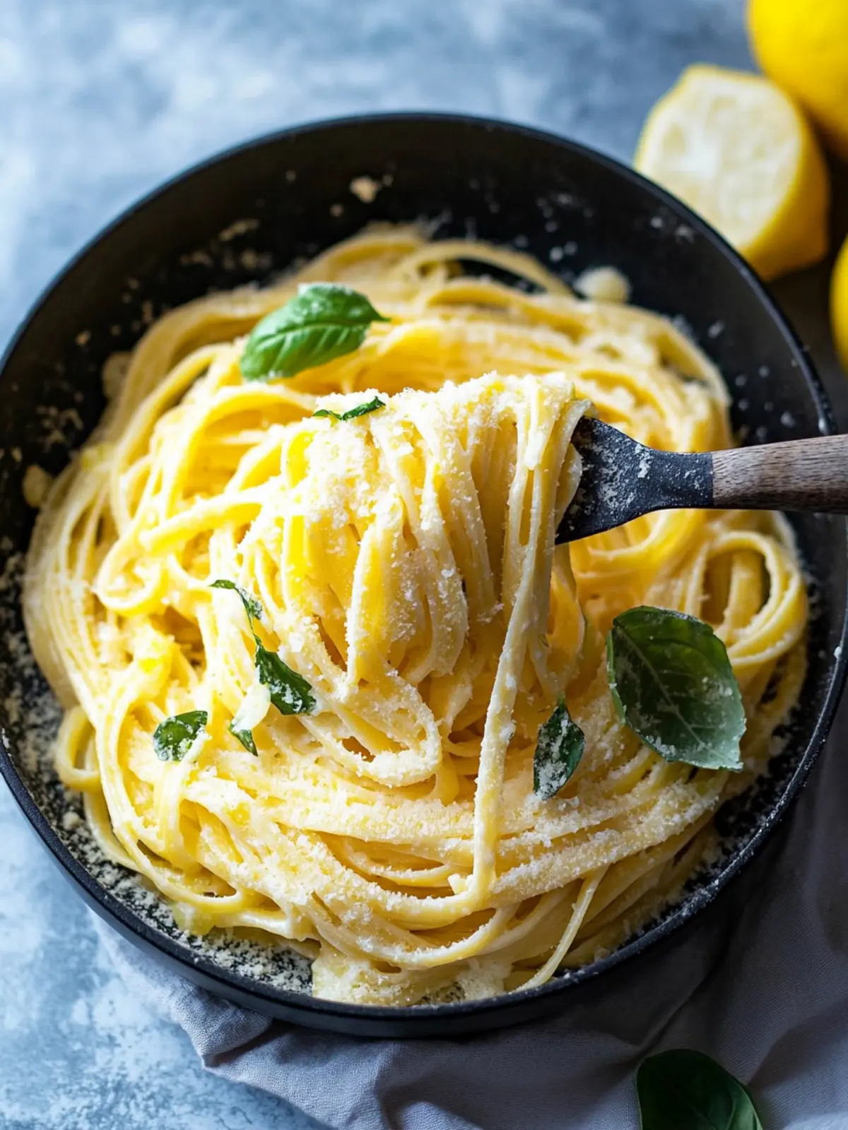 Creamy Lemon Pasta in 10 Minutes – A Vegan Delight! 2 Lemon Pasta