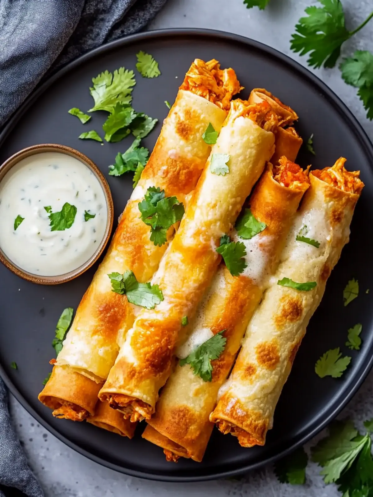 Buffalo Chicken Taquitos