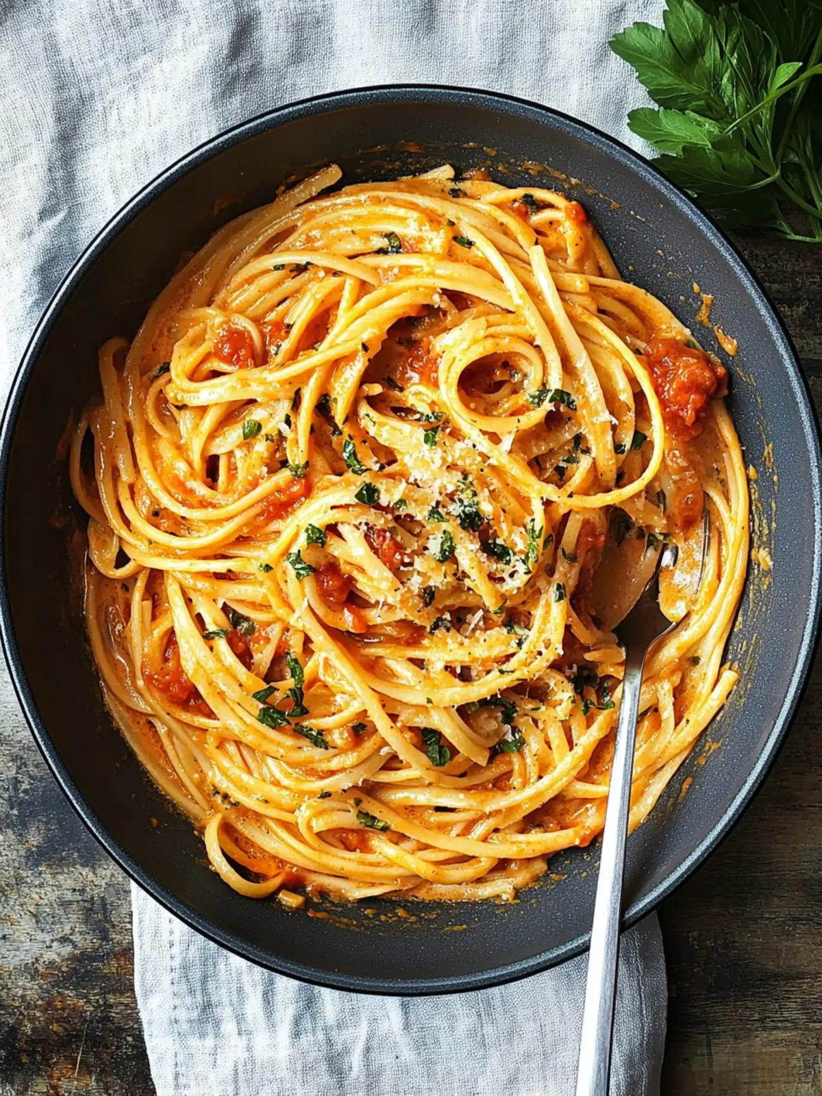 Linguine with Creamy 'Nduja Tomato Sauce for a Spicy Escape 4 Linguine with Creamy 'Nduja Tomato Sauce