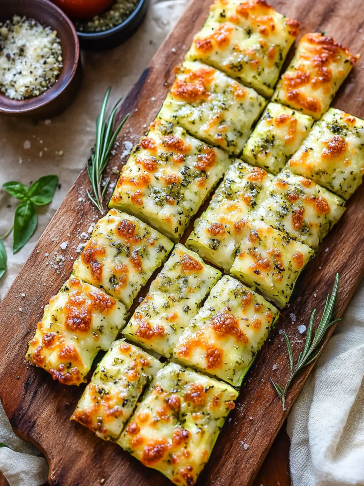 Cheesy Zucchini Breadsticks
