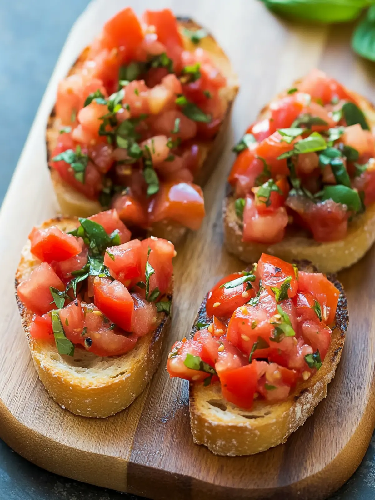 Irresistible Classic Italian Bruschetta with Tomatoes & Basil
