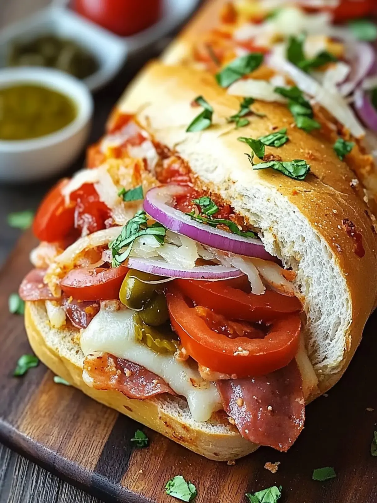Baked Italian Sub Sandwich: Melted Cheese Heaven Awaits 4 Baked Italian Sub Sandwich