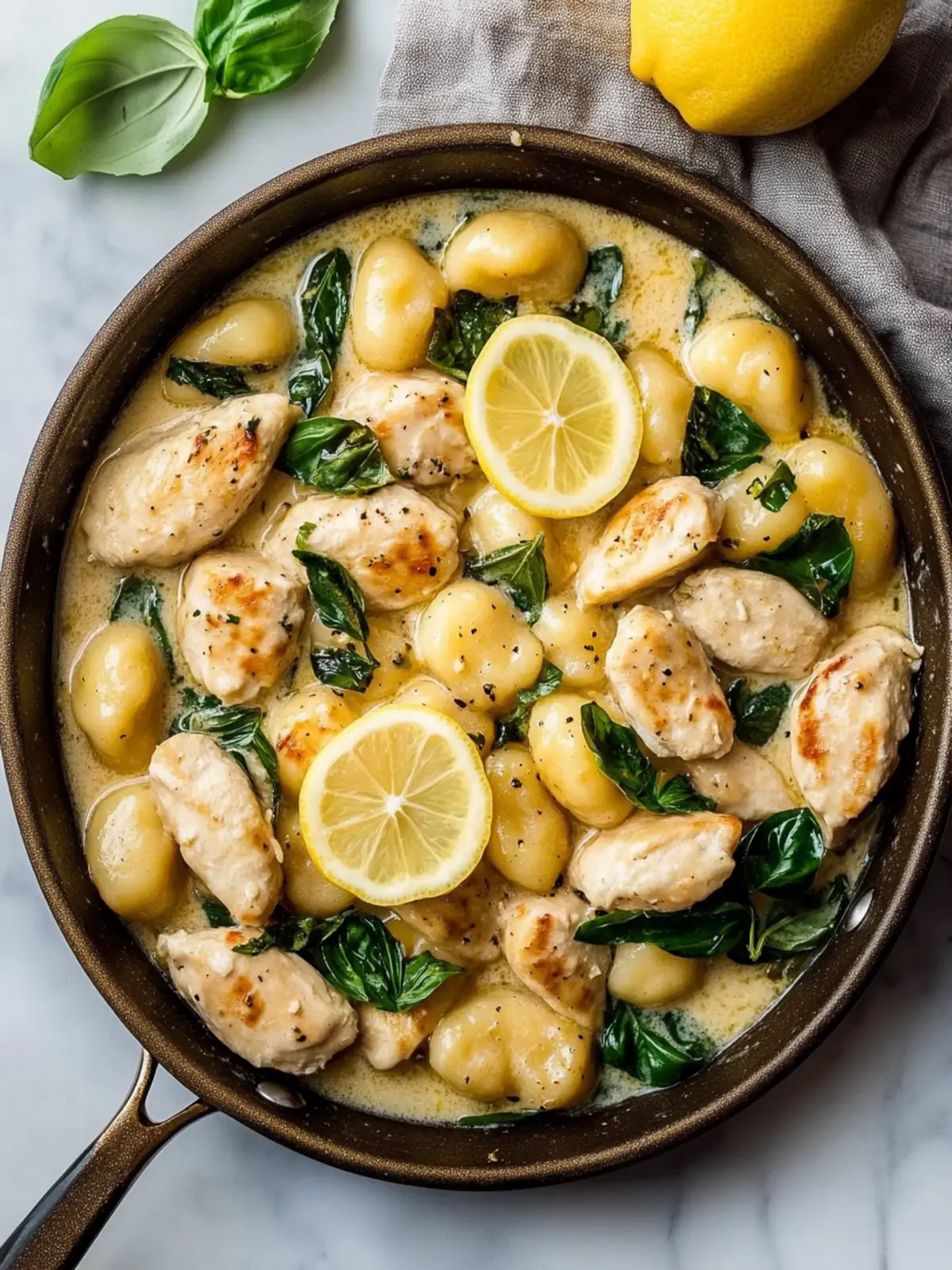 One Pan Lemon Chicken Gnocchi: Quick Comfort Food Delight 5 One Pan Lemon Chicken Gnocchi