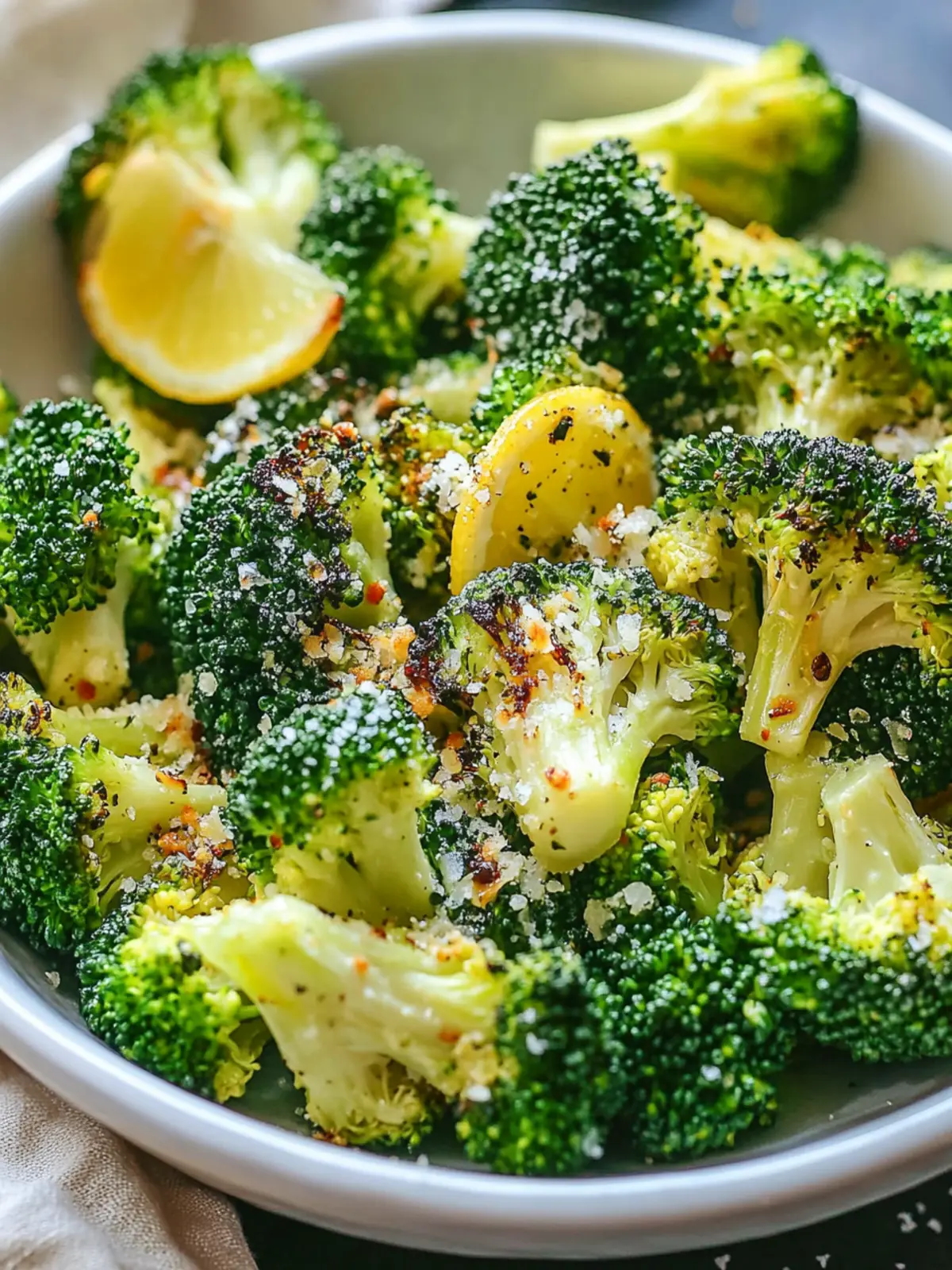 Lemon Garlic Roasted Broccoli