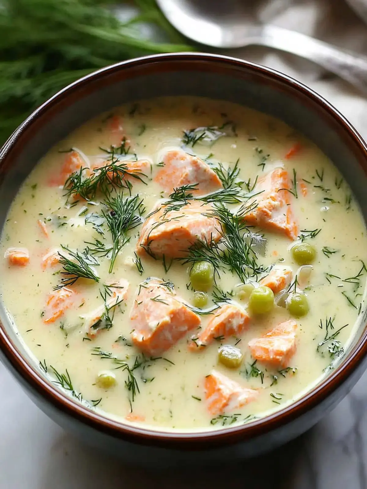 Creamy Dill Salmon Soup: Cozy Comfort in Every Spoonful 4 Creamy Dill Salmon Soup