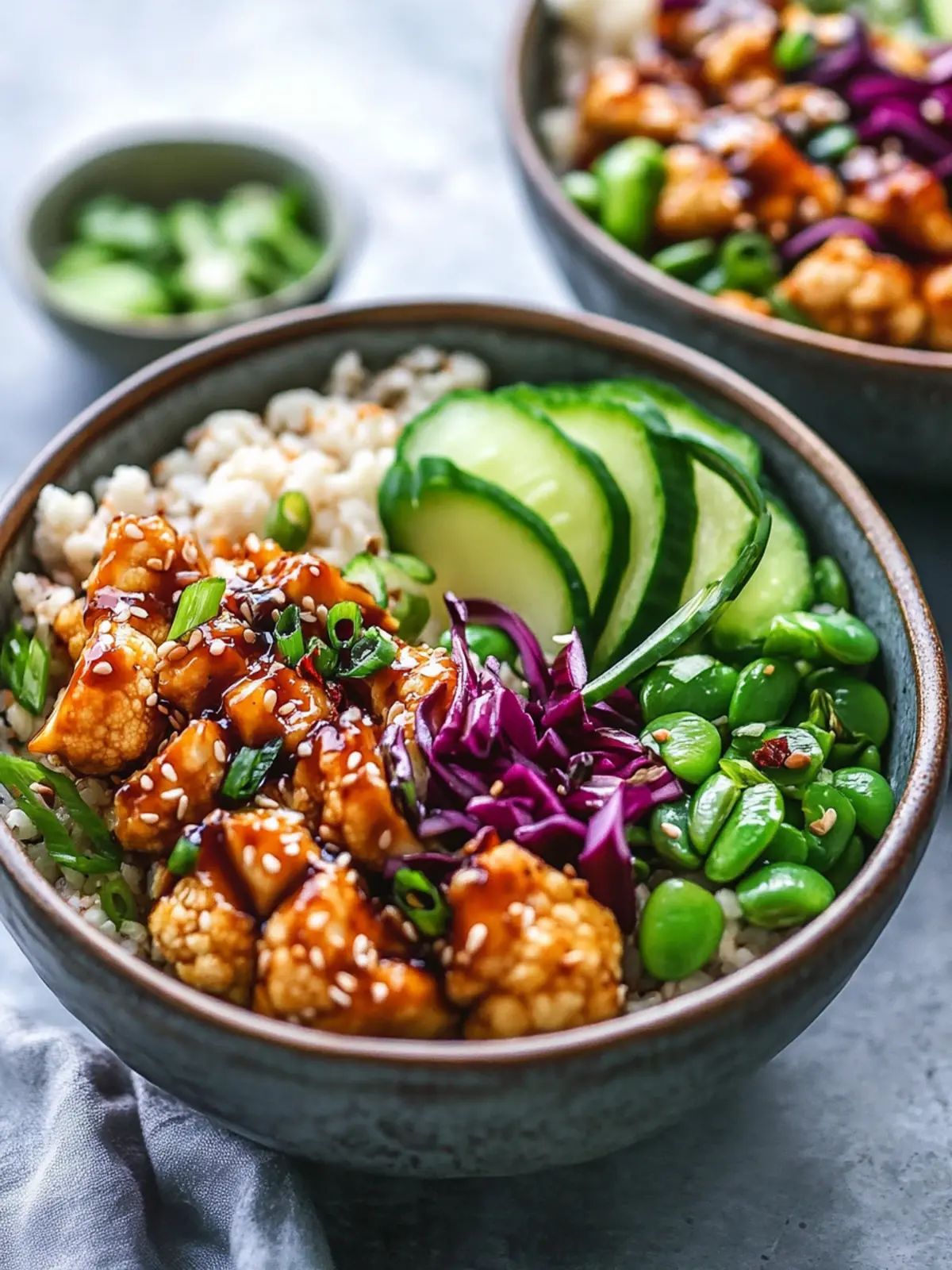 Teriyaki Cauliflower Power Bowls Vegan Bliss for Meal Prep 3 Teriyaki Cauliflower Power Bowls (Vegan)