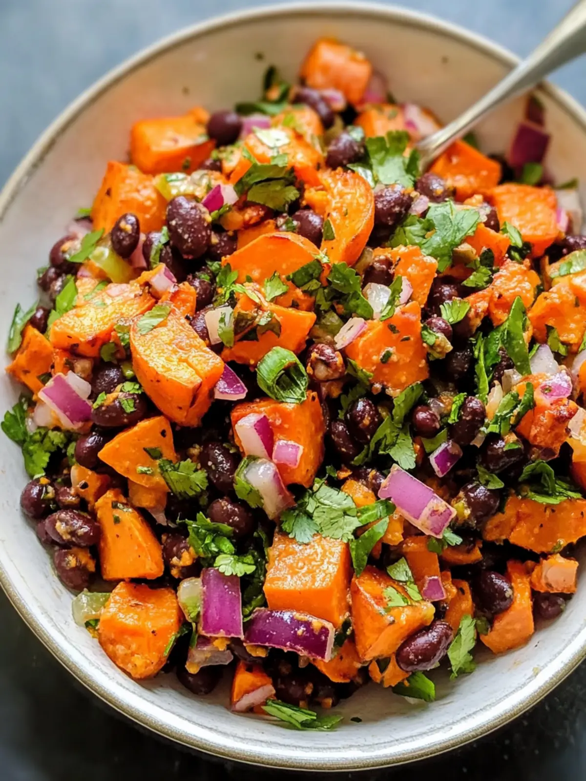 Roasted Sweet Potato Black Bean Salad Bliss in Every Bite 3 Roasted Sweet Potato Black Bean Salad