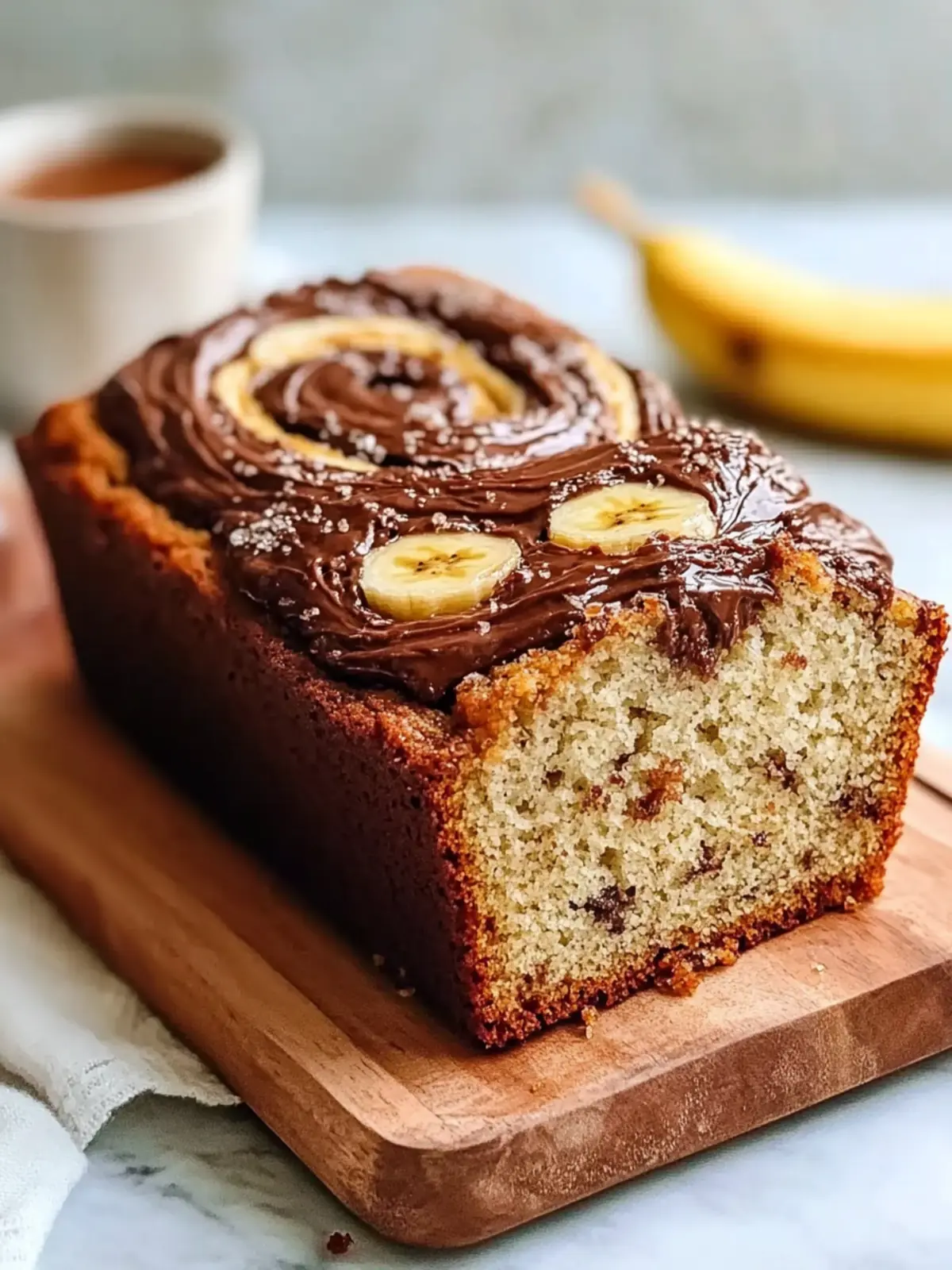 Nutella Swirl Banana Bread That You'll Crave Every Morning 4 Nutella Swirl Banana Bread