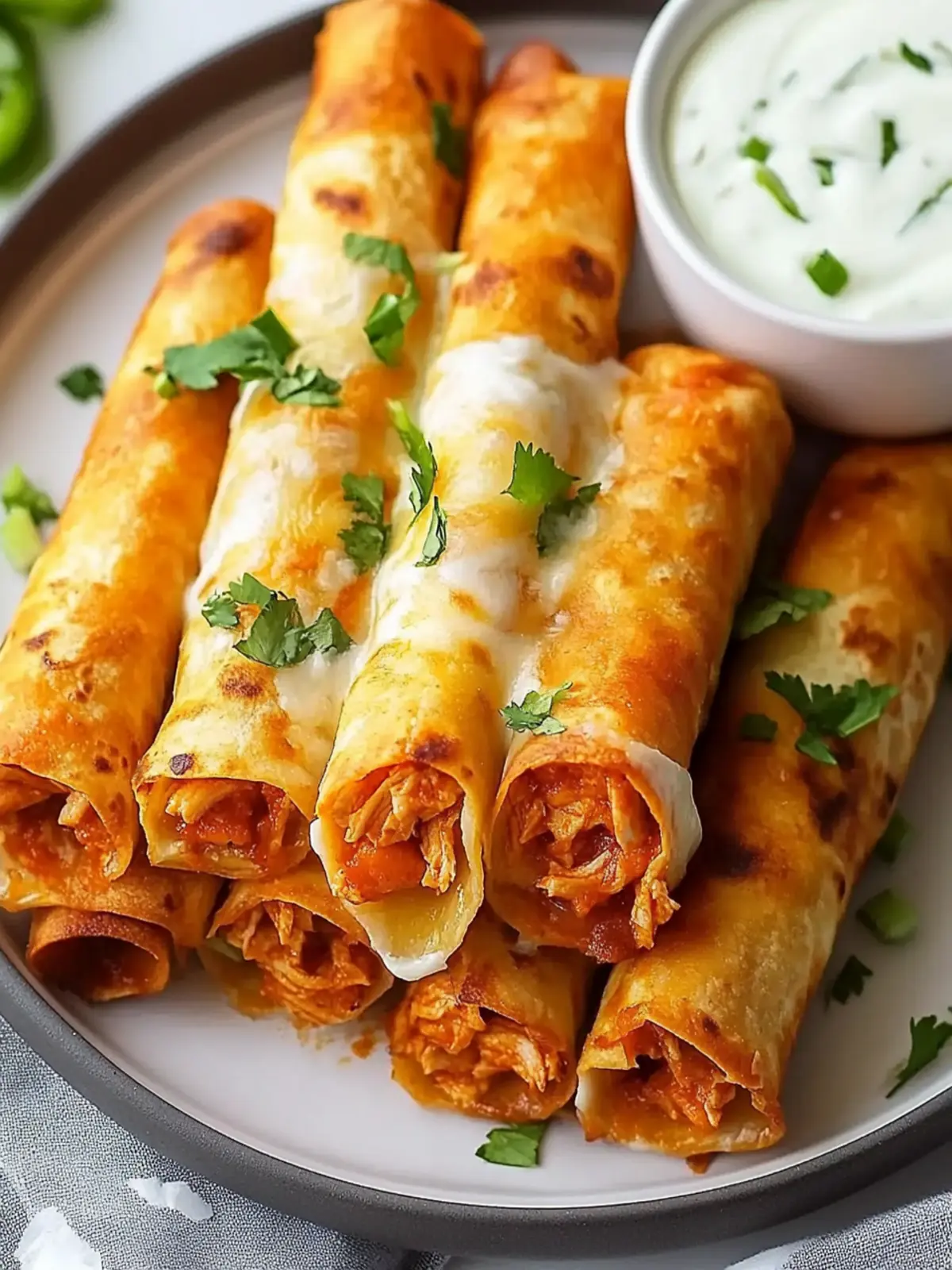 Buffalo Chicken Taquitos