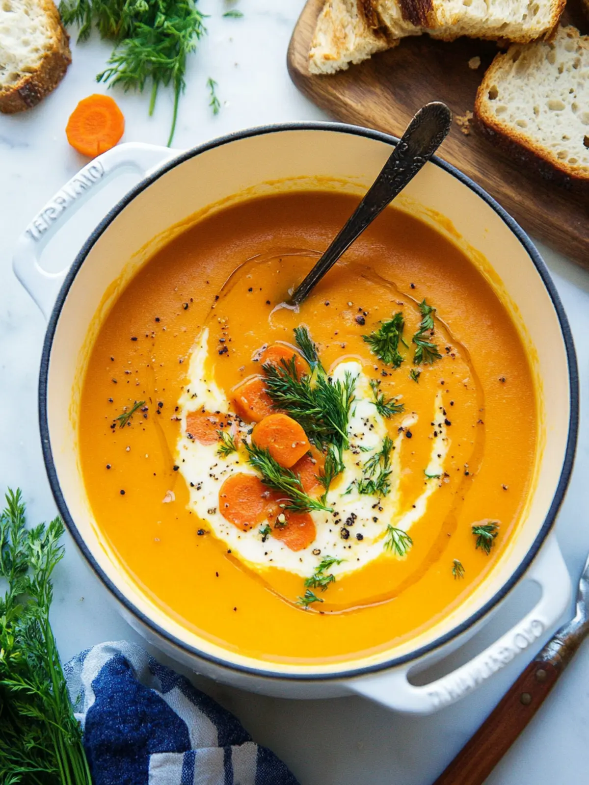 Dreamy Carrot Soup That's Creamy, Healthy, and So Easy! 4 Carrot Soup
