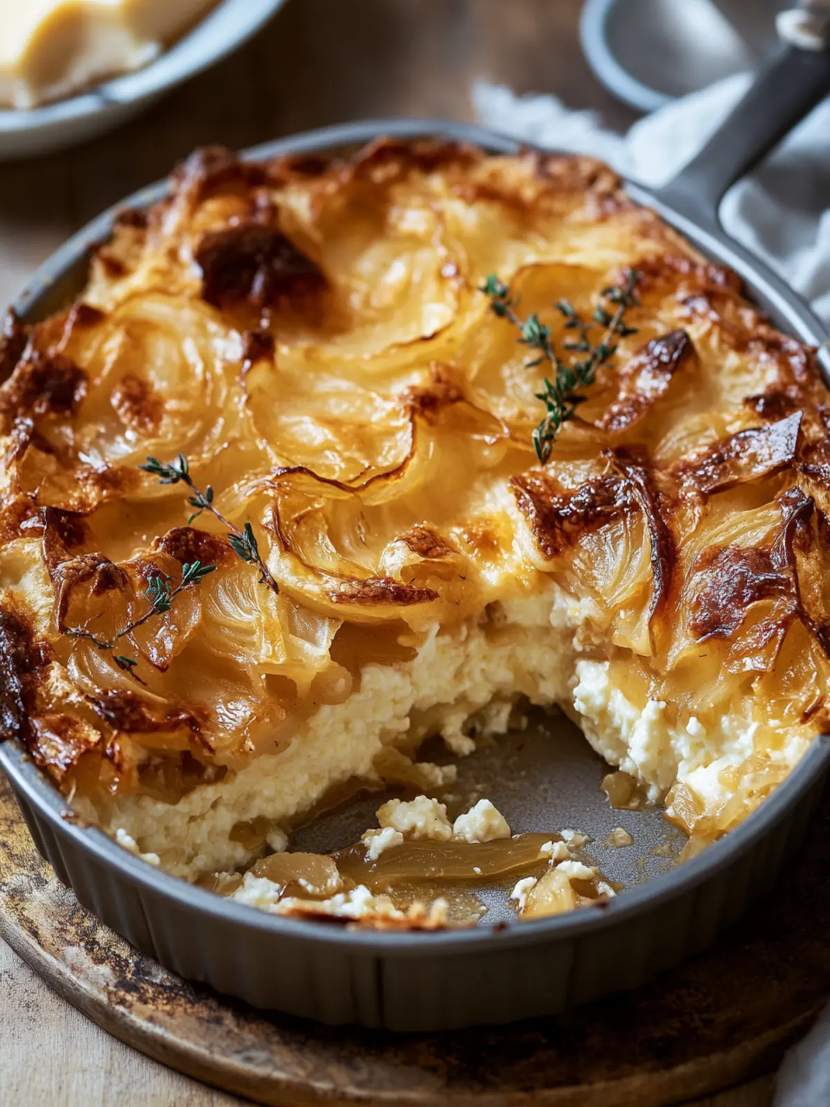 Caramelized Onion and Gruyère Cottage Cheese Bake Heaven 4 Caramelized Onion and Gruyère Cottage Cheese Bake
