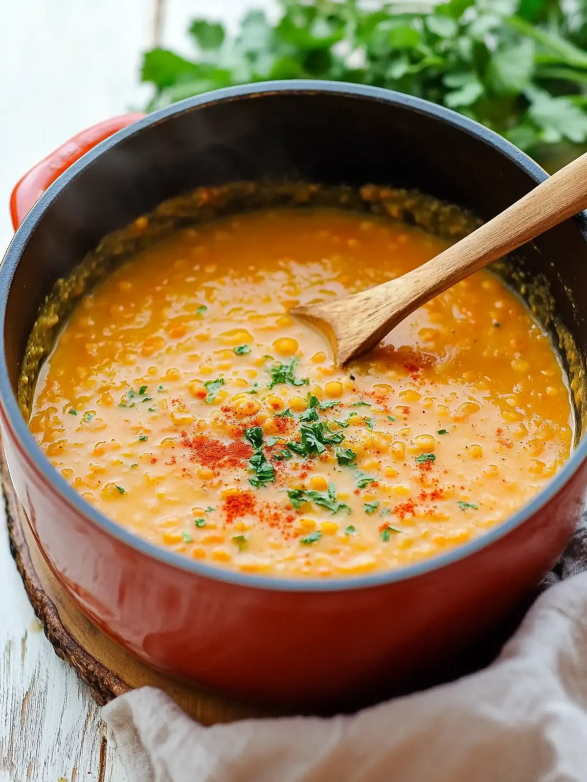 Hearty Red Lentil Soup: A Creamy Mediterranean Comfort 3 Red Lentil Soup