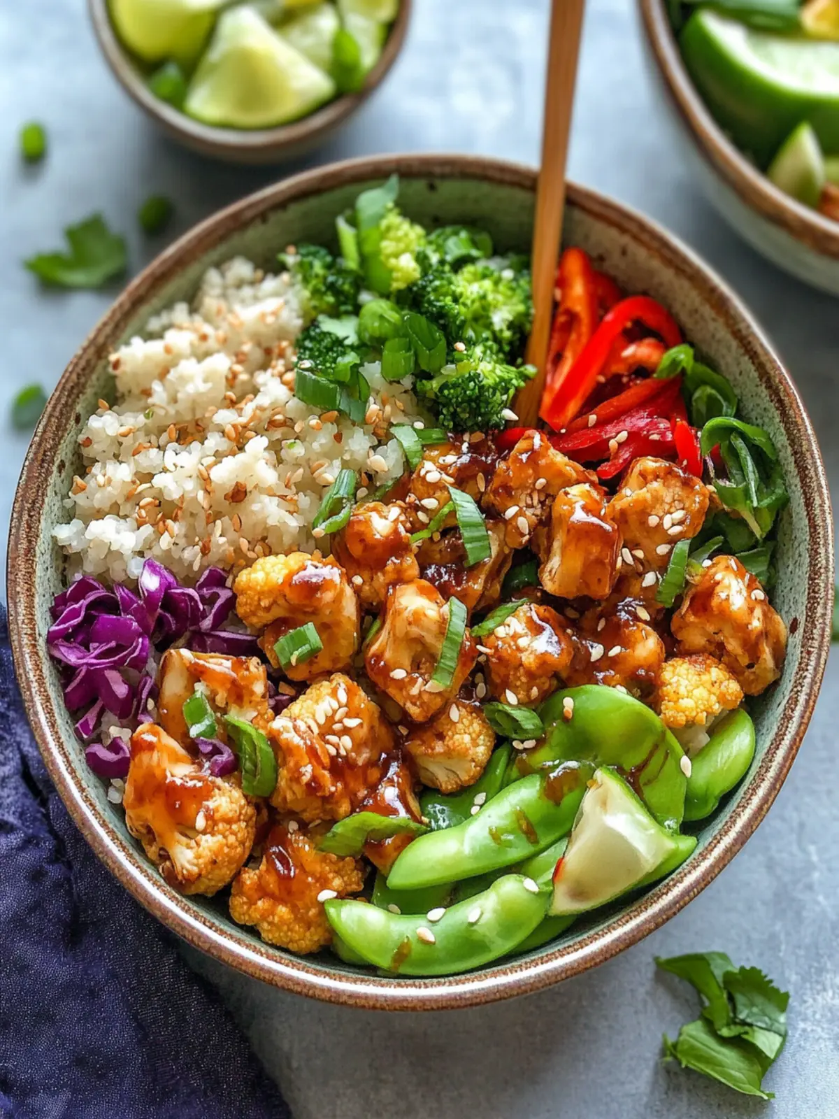 Teriyaki Cauliflower Power Bowls Vegan Bliss for Meal Prep 4 Teriyaki Cauliflower Power Bowls (Vegan)